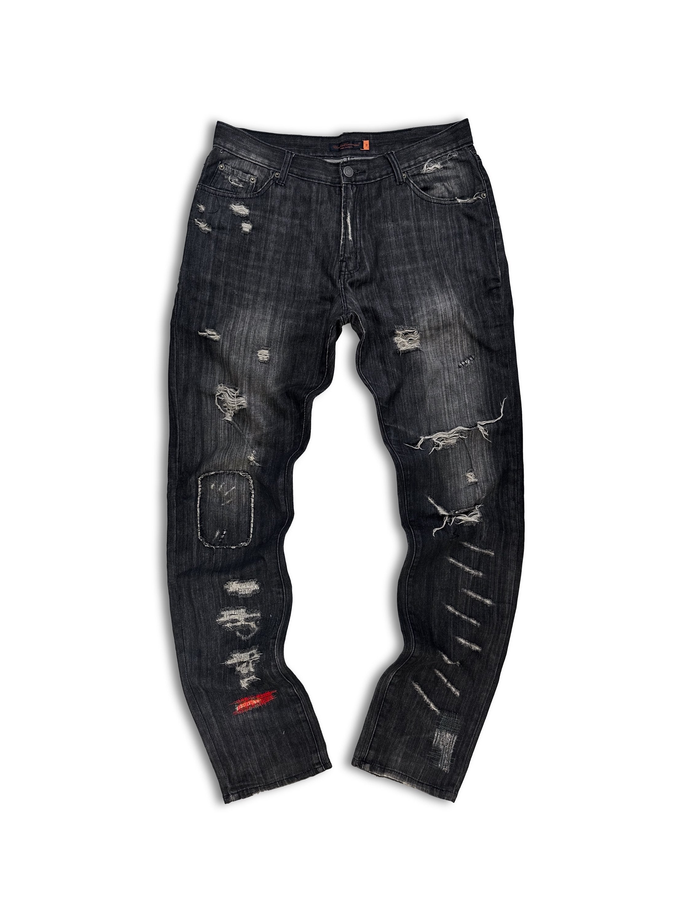 SS05 Undercover ‘But Beautiful’ 60 Red Stitch Patchwork Denim