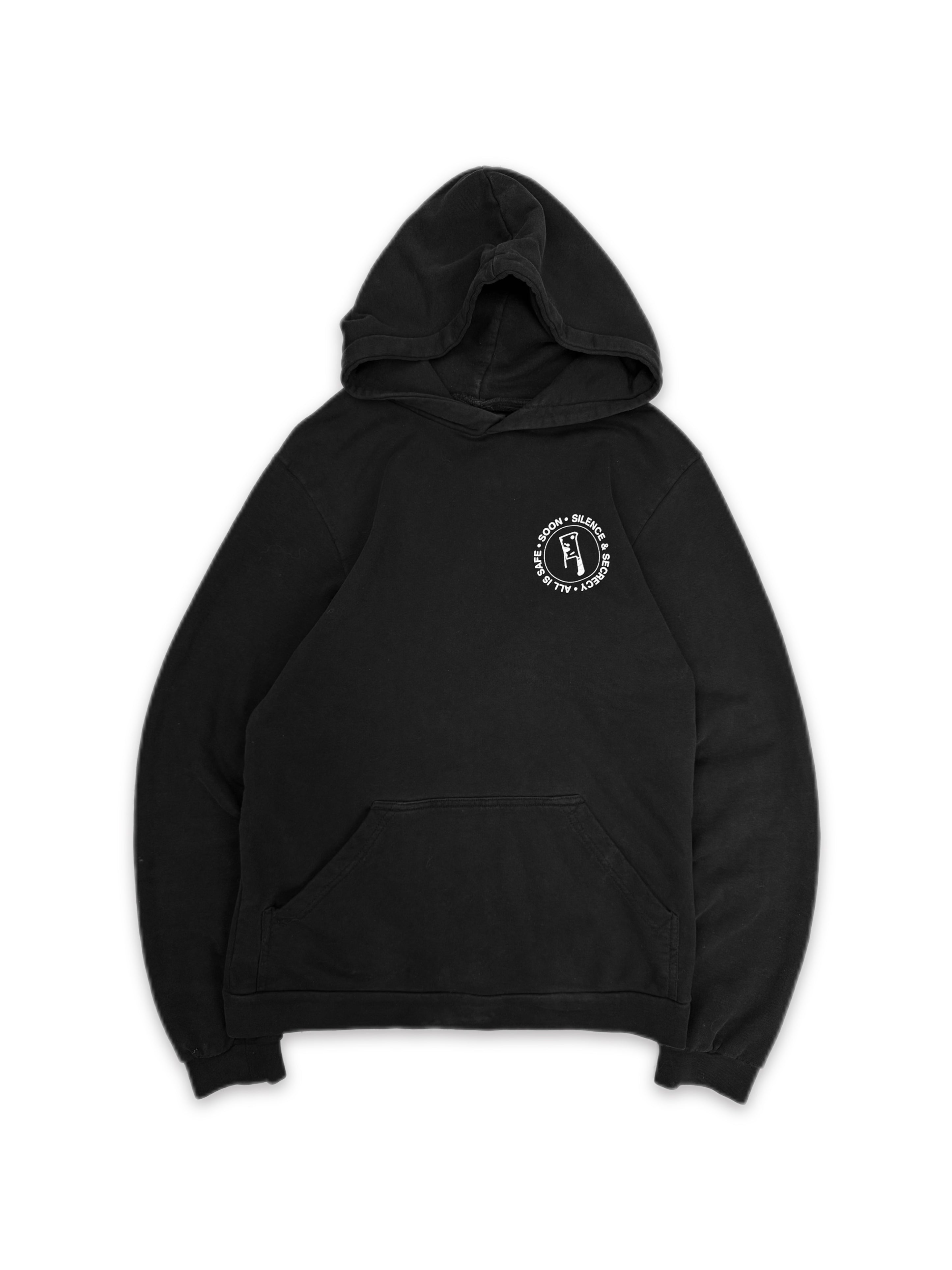 SS02 Raf Simons ‘Kollaps’ Black Silence & Secrecy Hoodie