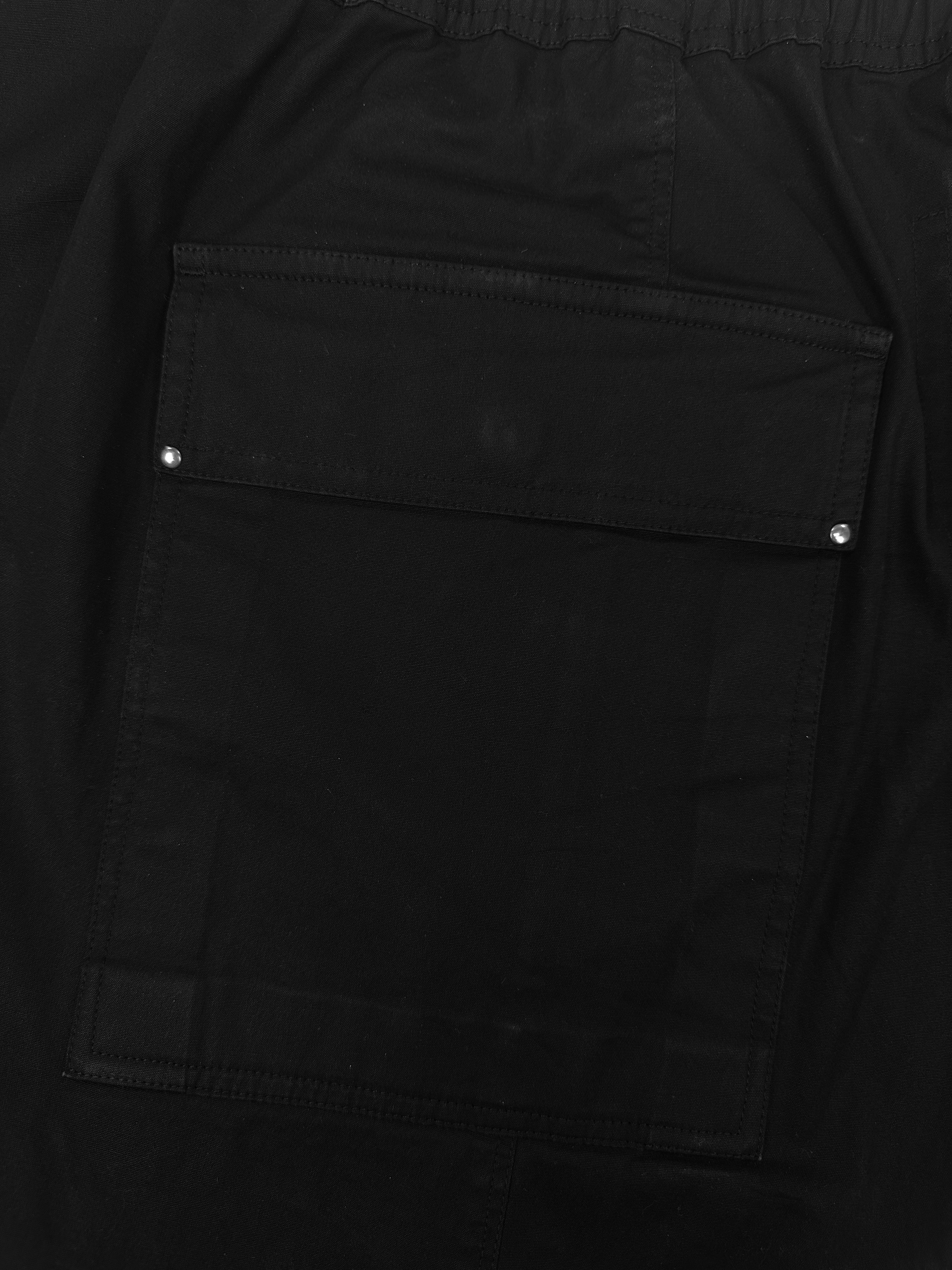 AW22 Rick Owens ‘Strobe’ Black Nylon Drop Crotch Pants