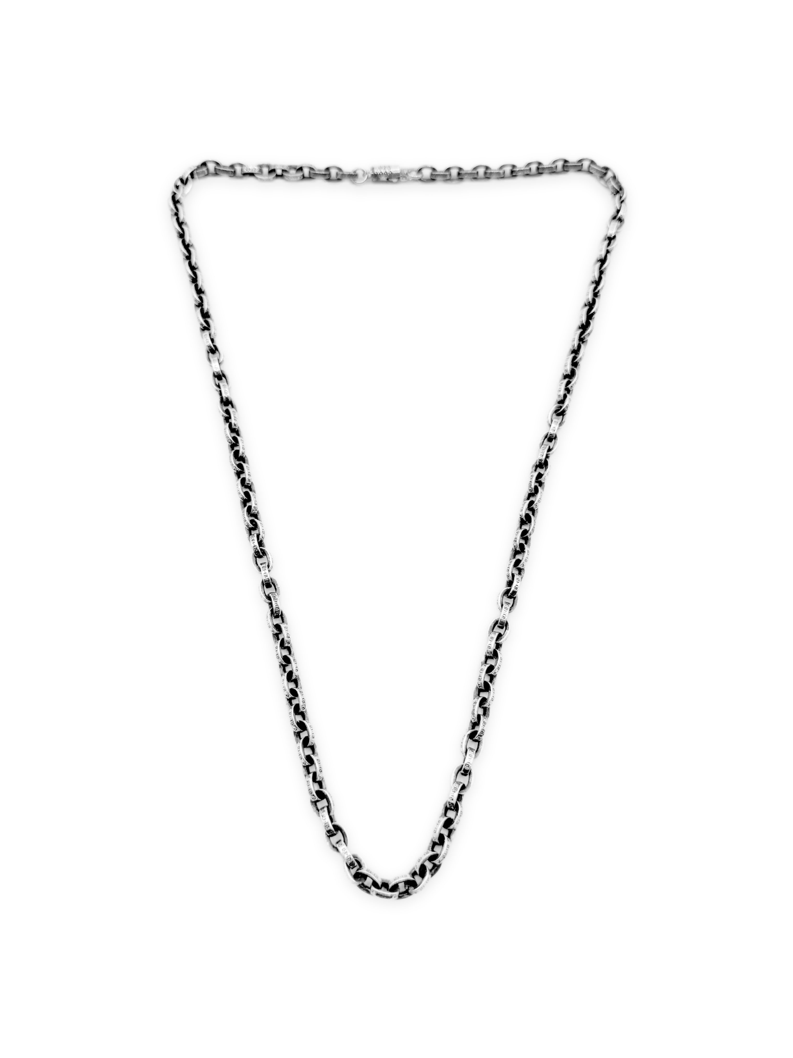 Chrome Hearts 20 in .925 Silver Paper Chain Necklace