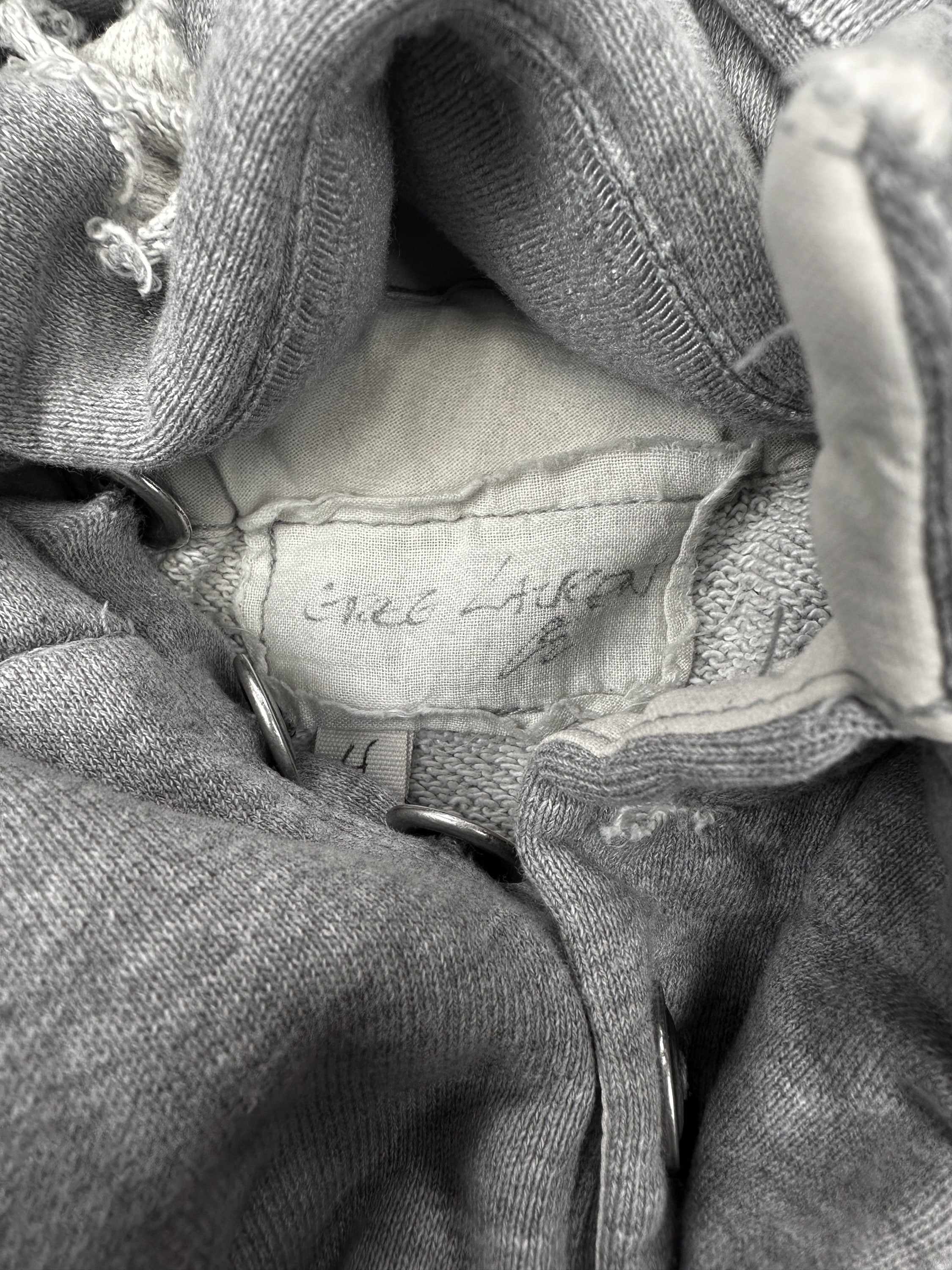 Greg Lauren Distressed Reinforced Heather Grey Sweat Pants