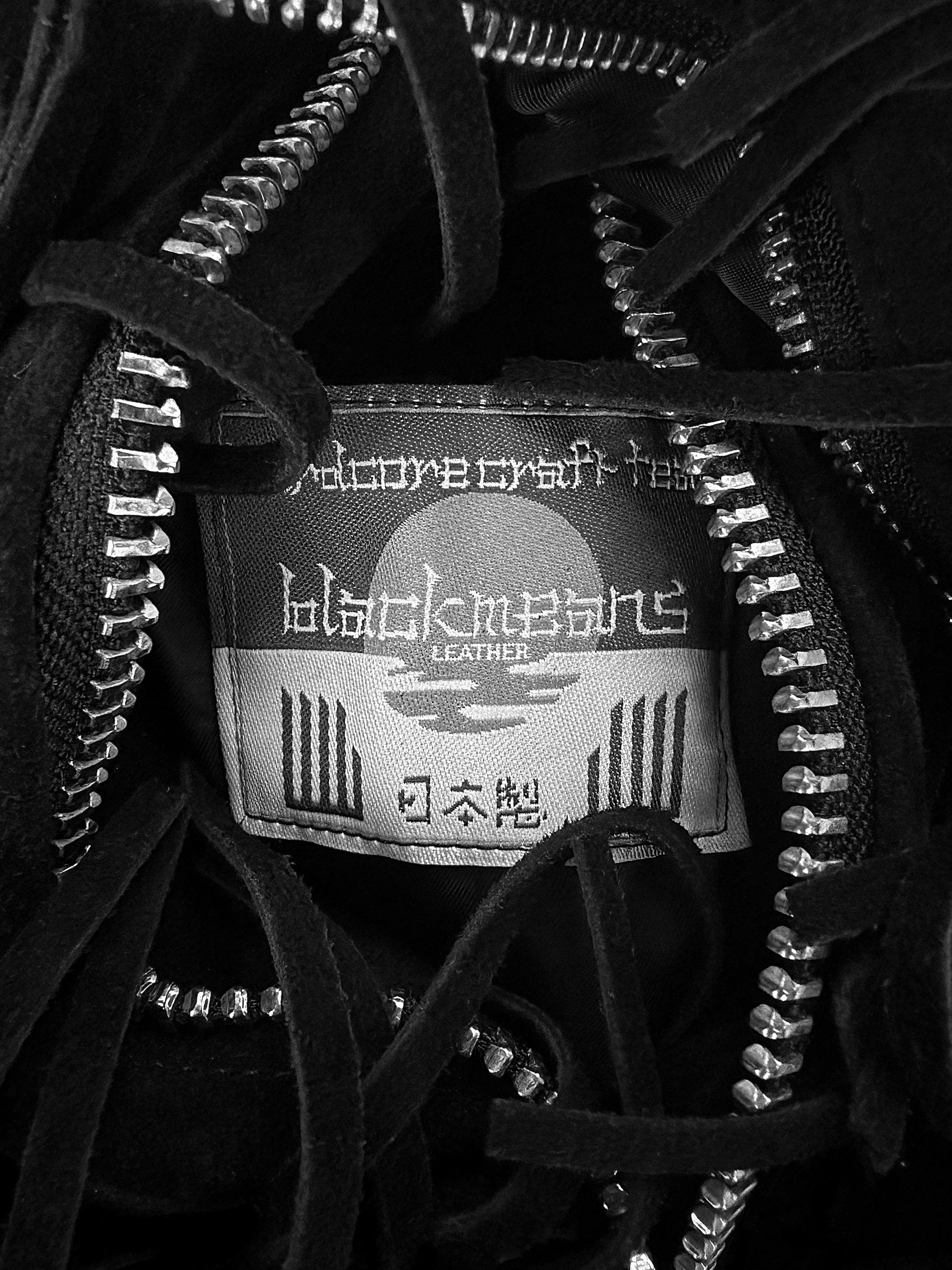 AW22 Blackmeans ‘Fringe’ Black Suede Western Biker Jacket