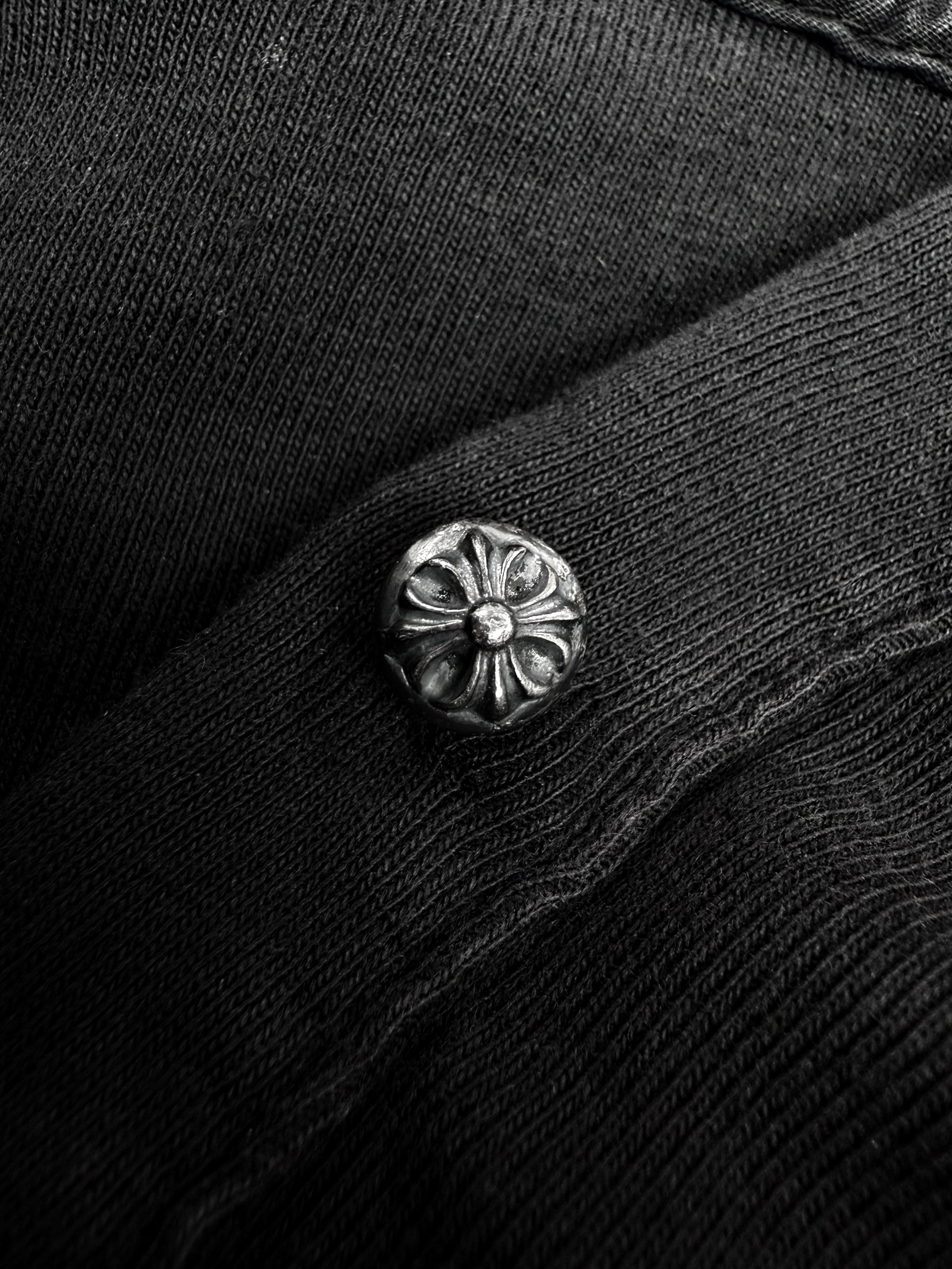 90s Chrome Hearts ‘Ball Cross’ Button Short Sleeve Collared Shirt