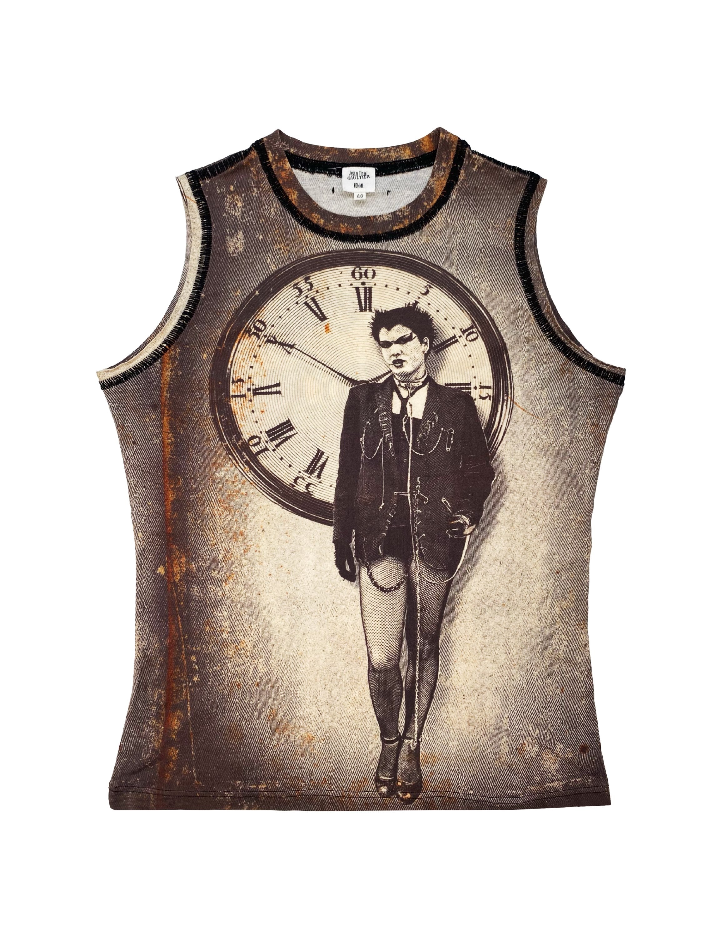 FW03 Jean Paul Gaultier Homme “Clockwork” Maille Tank-top
