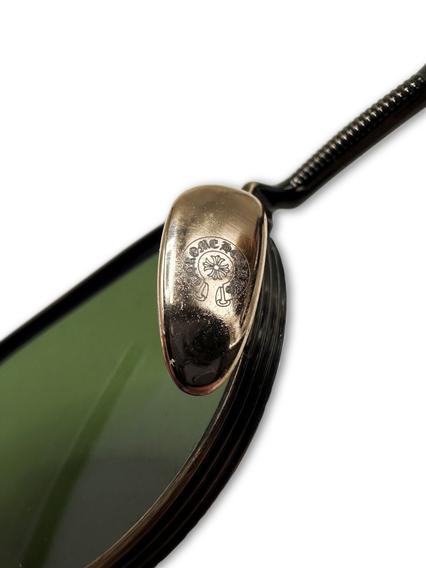 Chrome Hearts ‘Semenstress’ 18K Gold Plated Circular Sunglasses