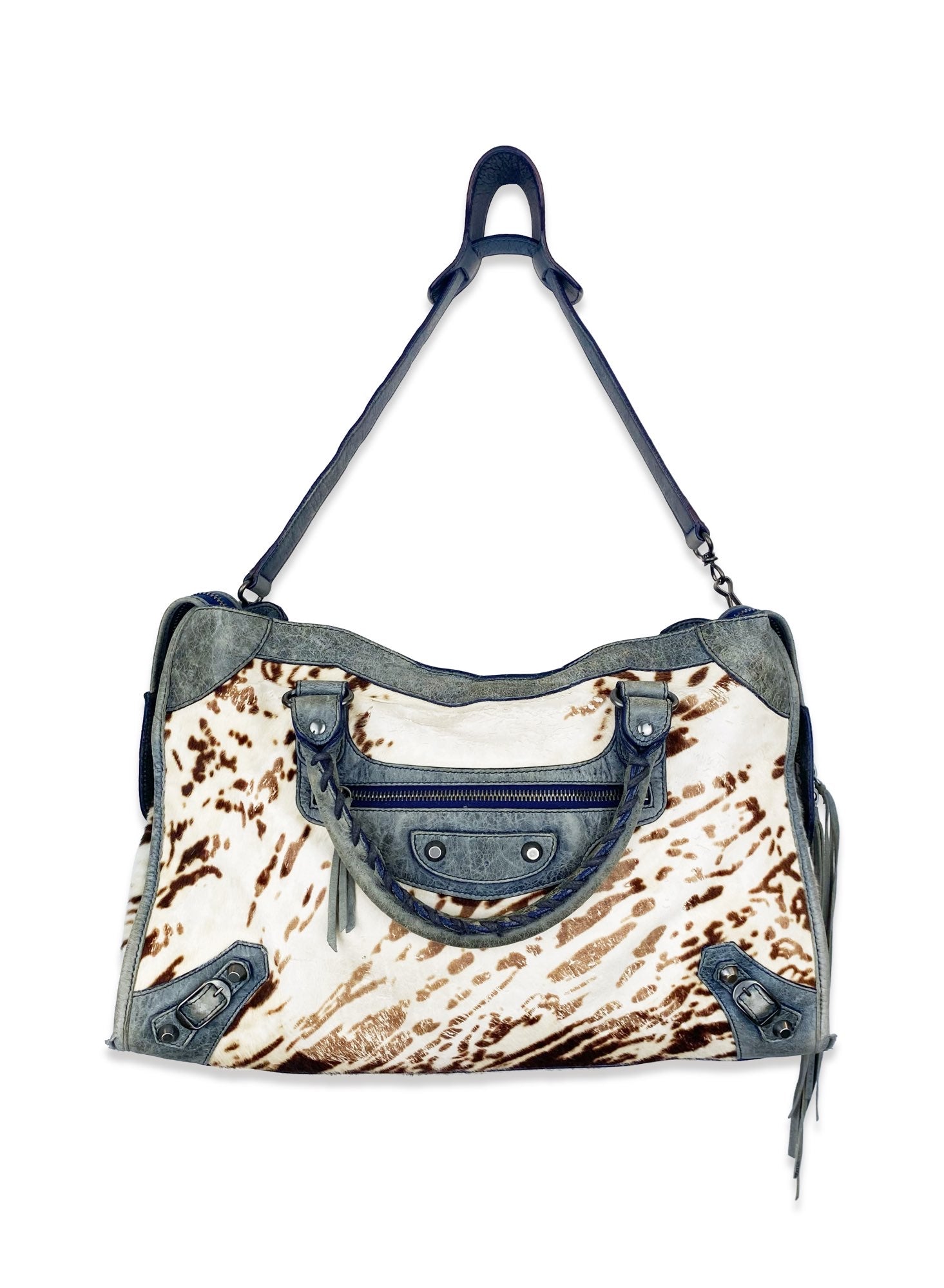 Balenciaga 10th Anniverary Cow Hide Full Size City Bag