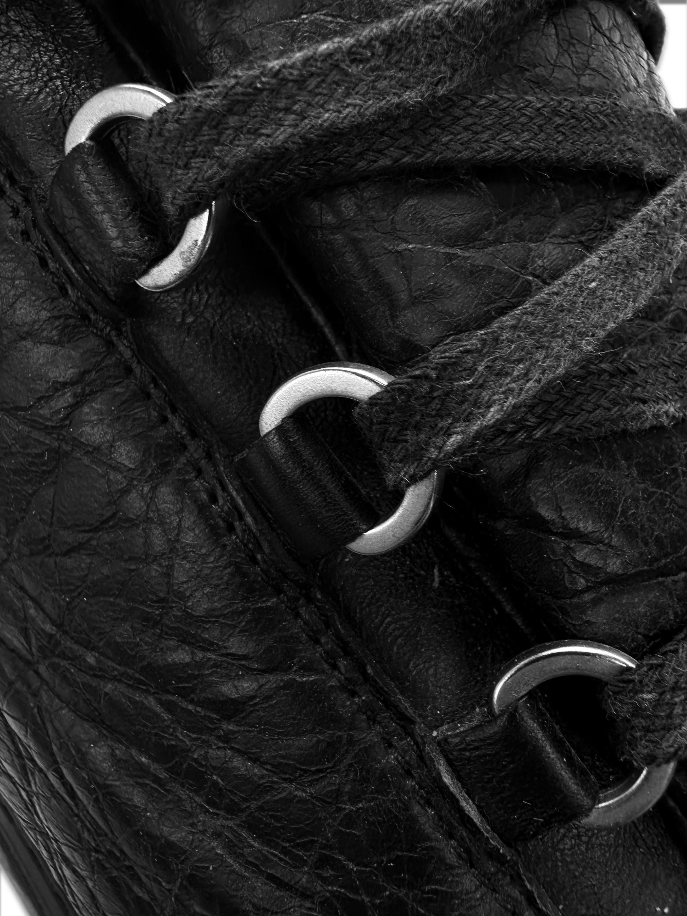 2012 Balenciaga ‘Arena’ Black Leather Blistered Low-top Sneakers