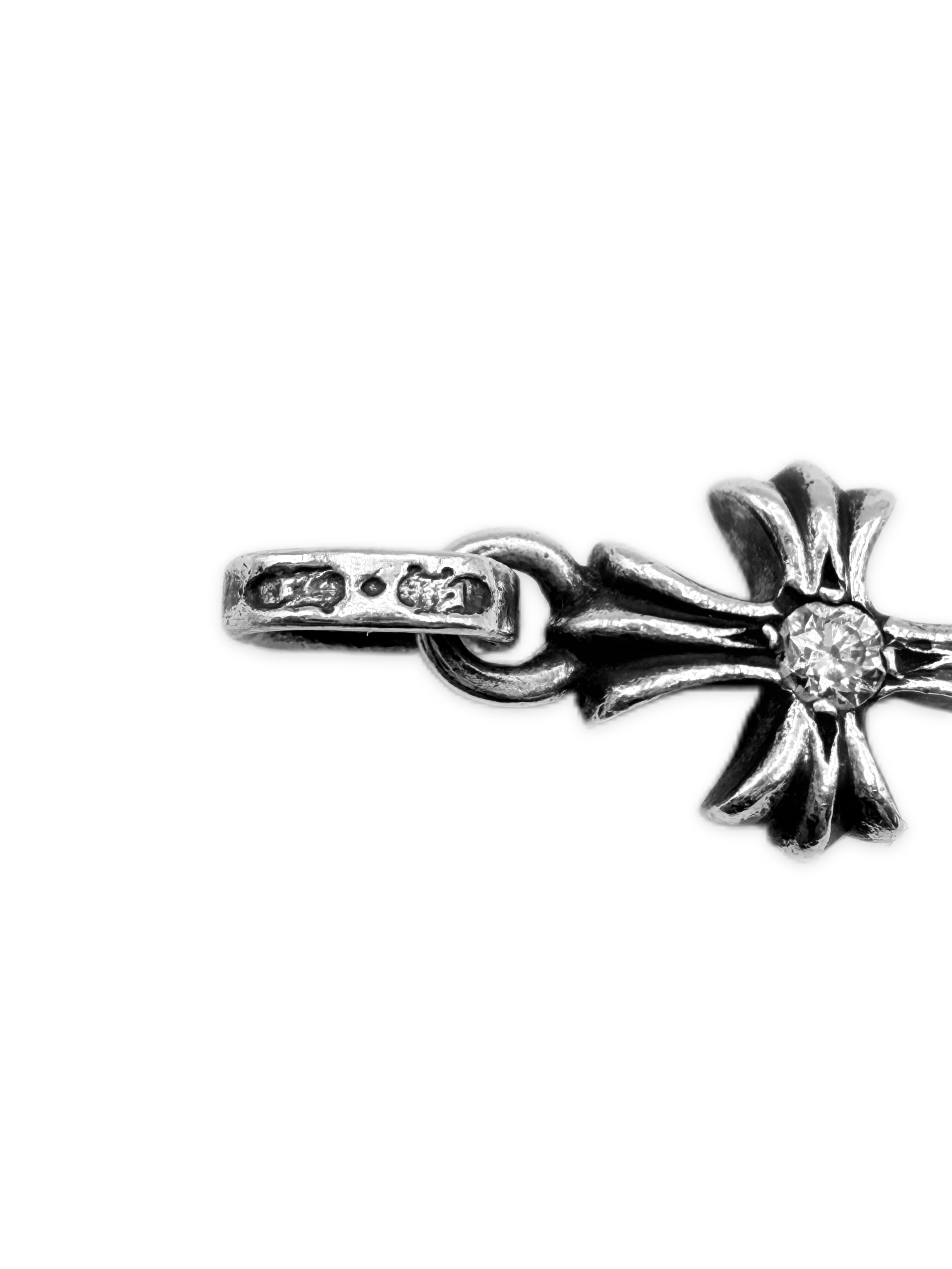 Chrome Hearts Diamond Factory Set .925 Silver Baby Fat Pendant