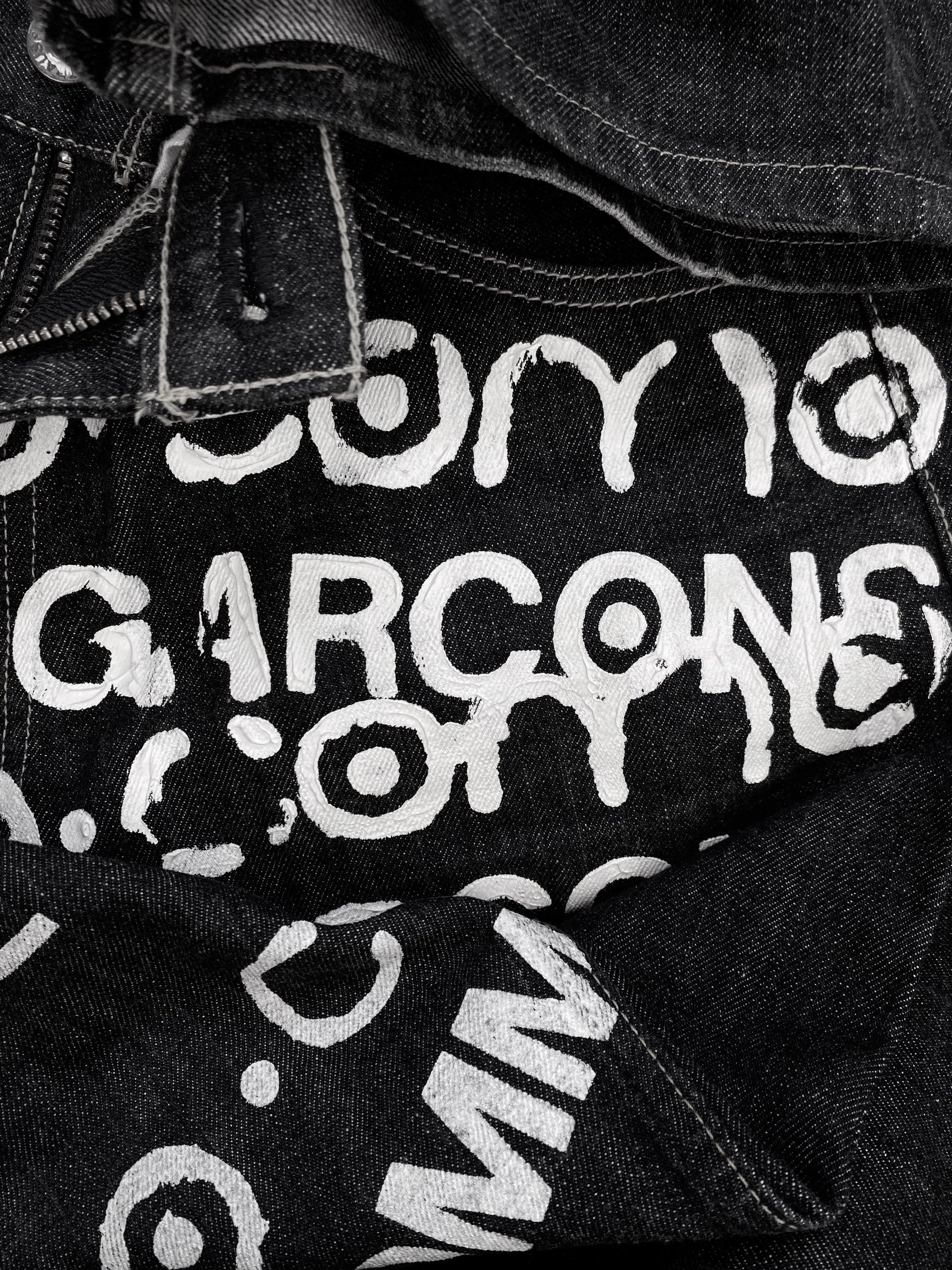 FW06 Junya Watanabe x 10 Corso Como Graffiti Dark Wash Denim