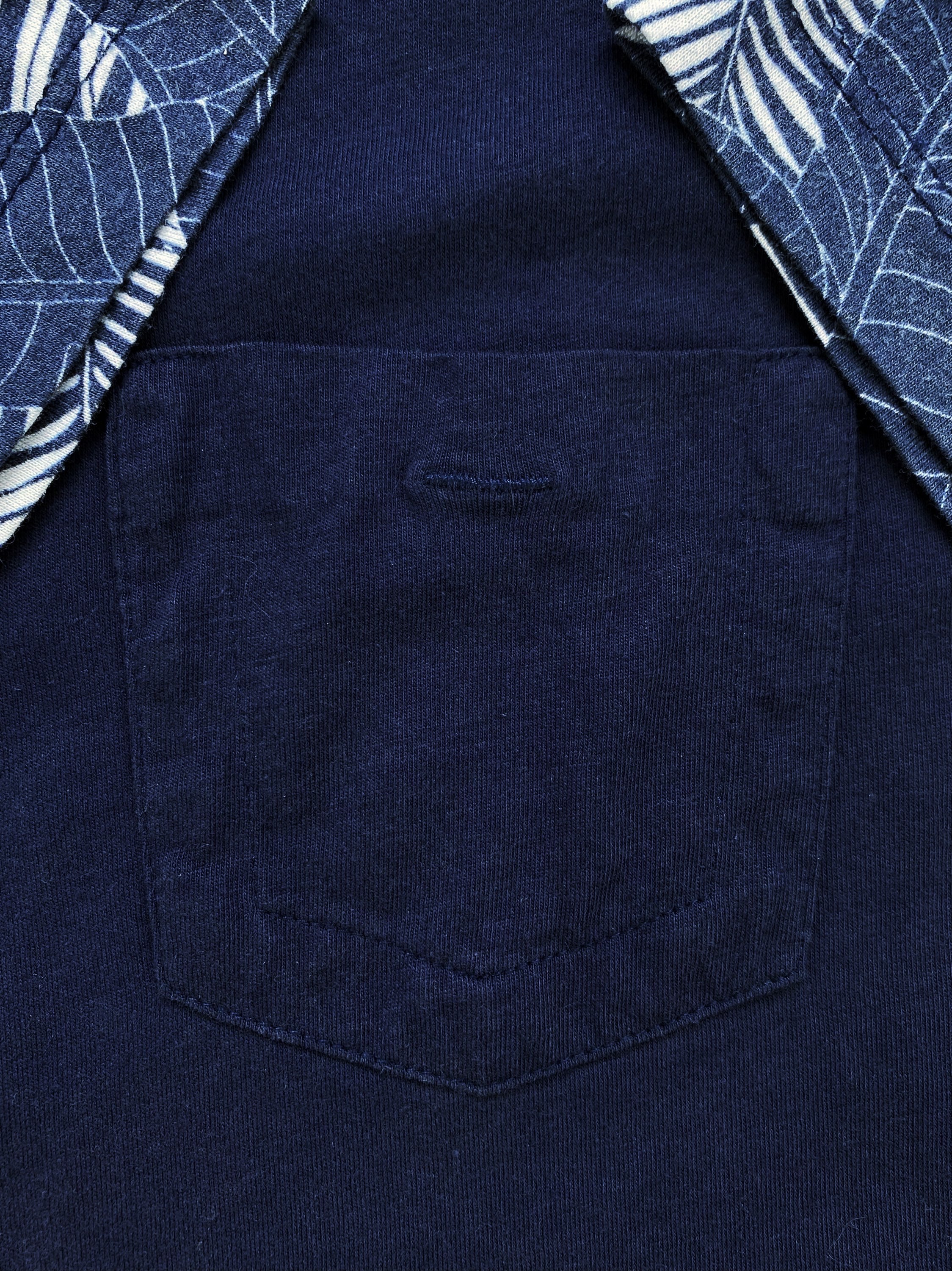 Dirk Bikkembergs Floral Navy Blue Collared Button Up Polo