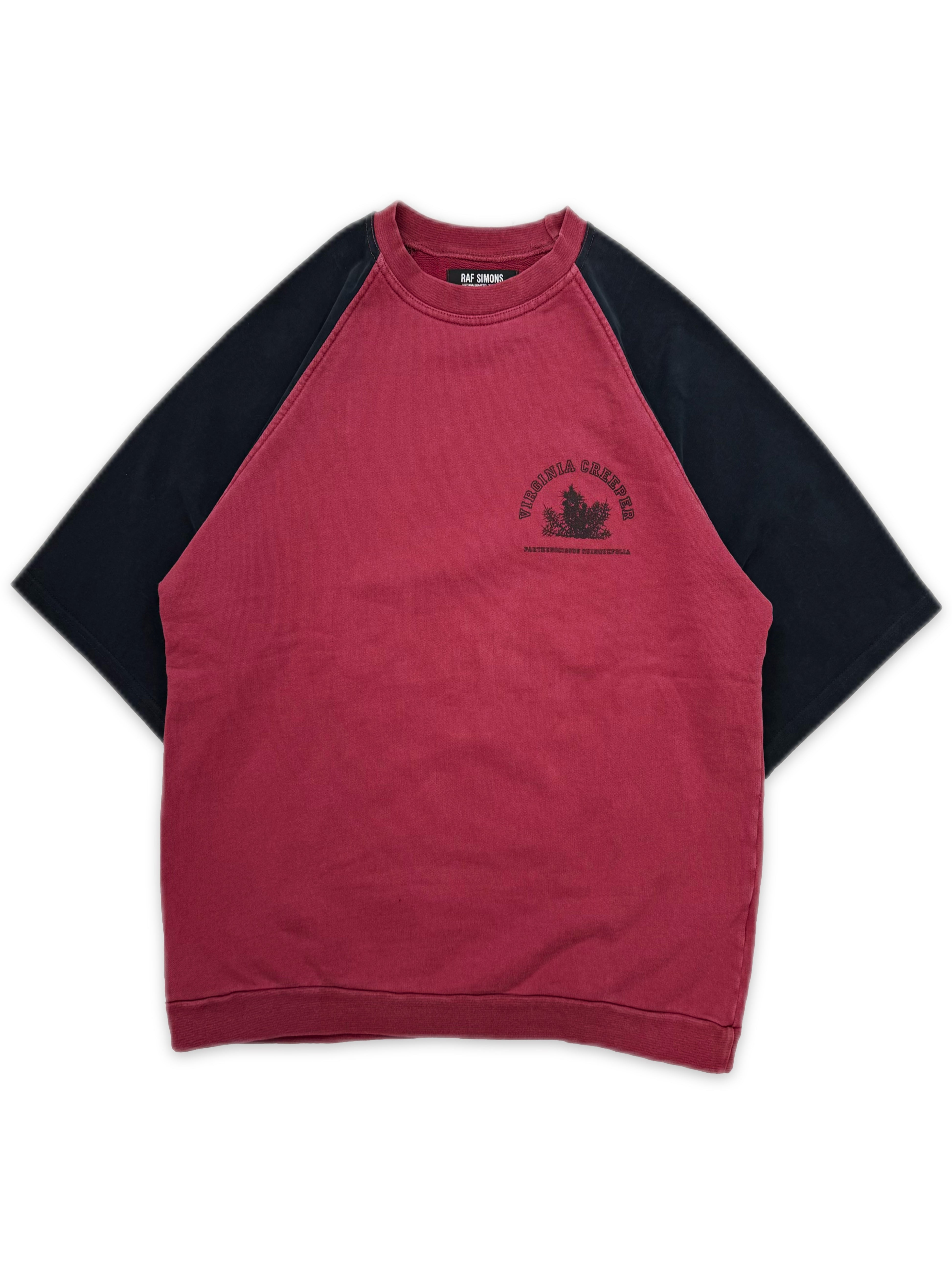 AW02 Raf Simons ‘Virginia Creeper’ Red Raglan T-Shirt