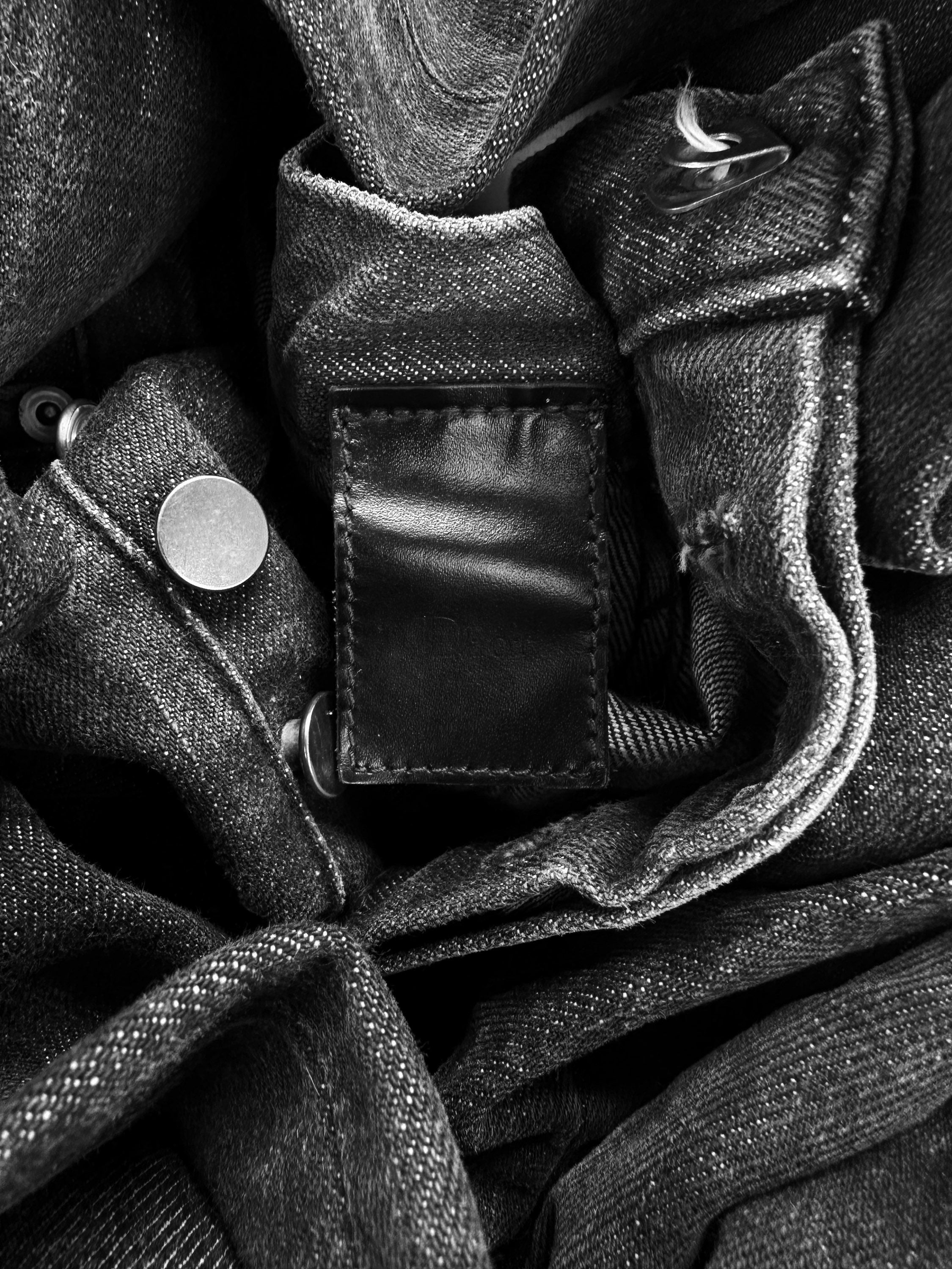 00s Dior Homme by Hedi Slimane Black Washed Denim