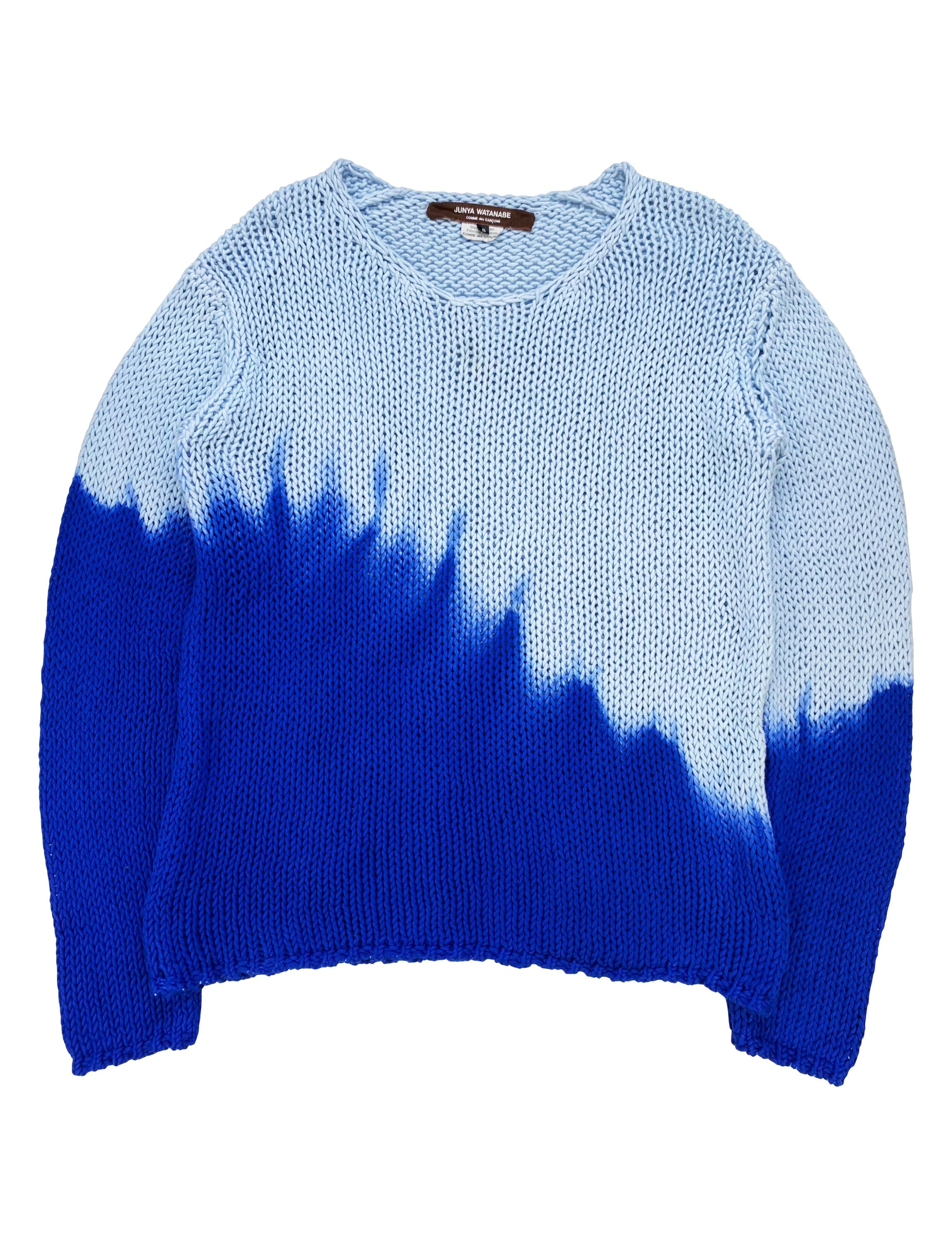 FW18 Junya Watanabe Gradient Dip-Dye Oversized Knitted Sweater
