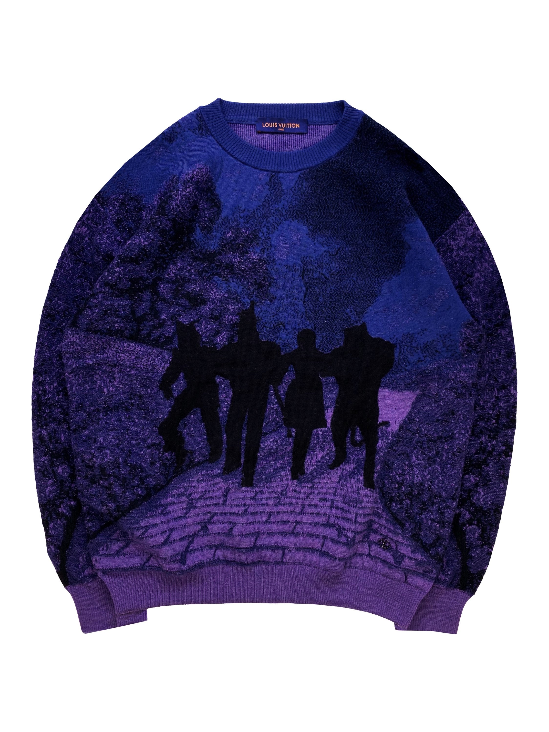 SS19 Louis Vuitton ‘Wizard of Oz’ Rainbow Walk Knitted Sweater