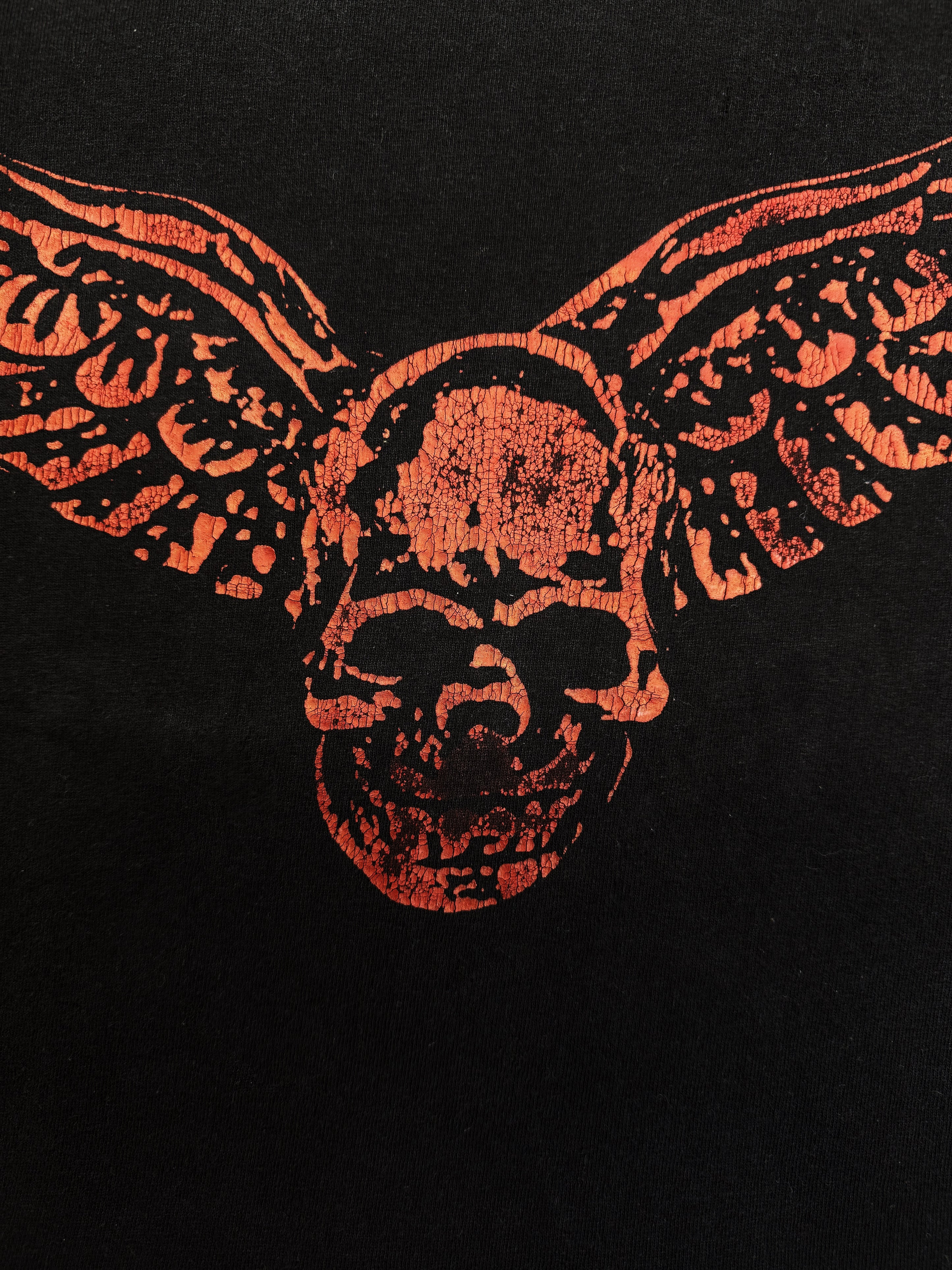 Chrome Hearts x Foti Burnt Red Faded Graphic T-Shirt