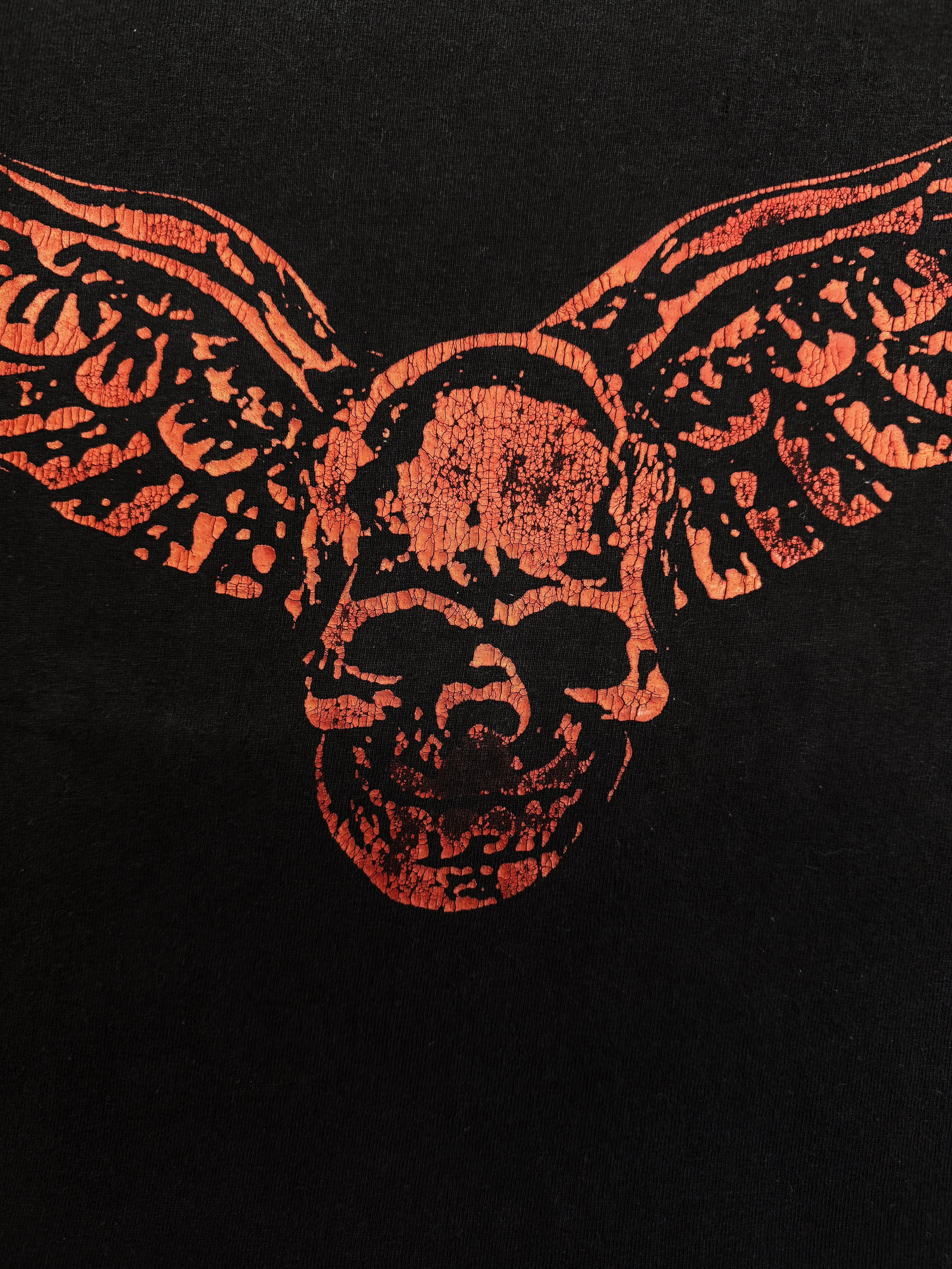 Chrome Hearts x Foti Burnt Red Faded Graphic T-Shirt