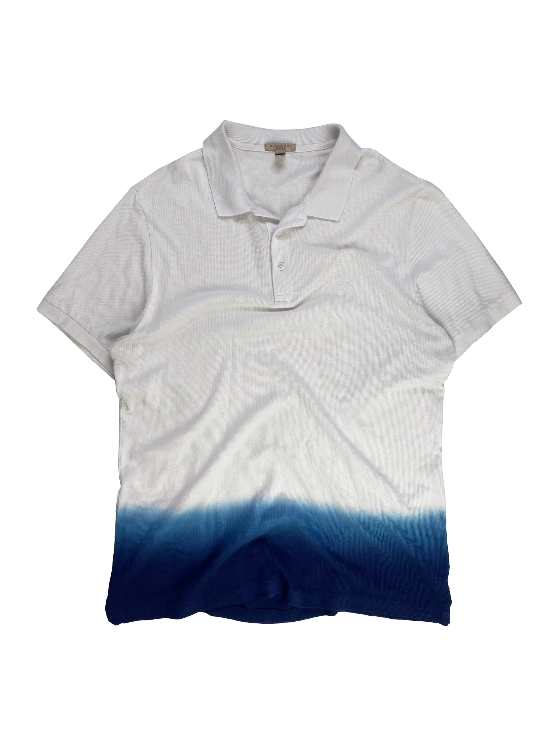 Burberry Dip-Dye Gradient Collared Short-sleeve Polo