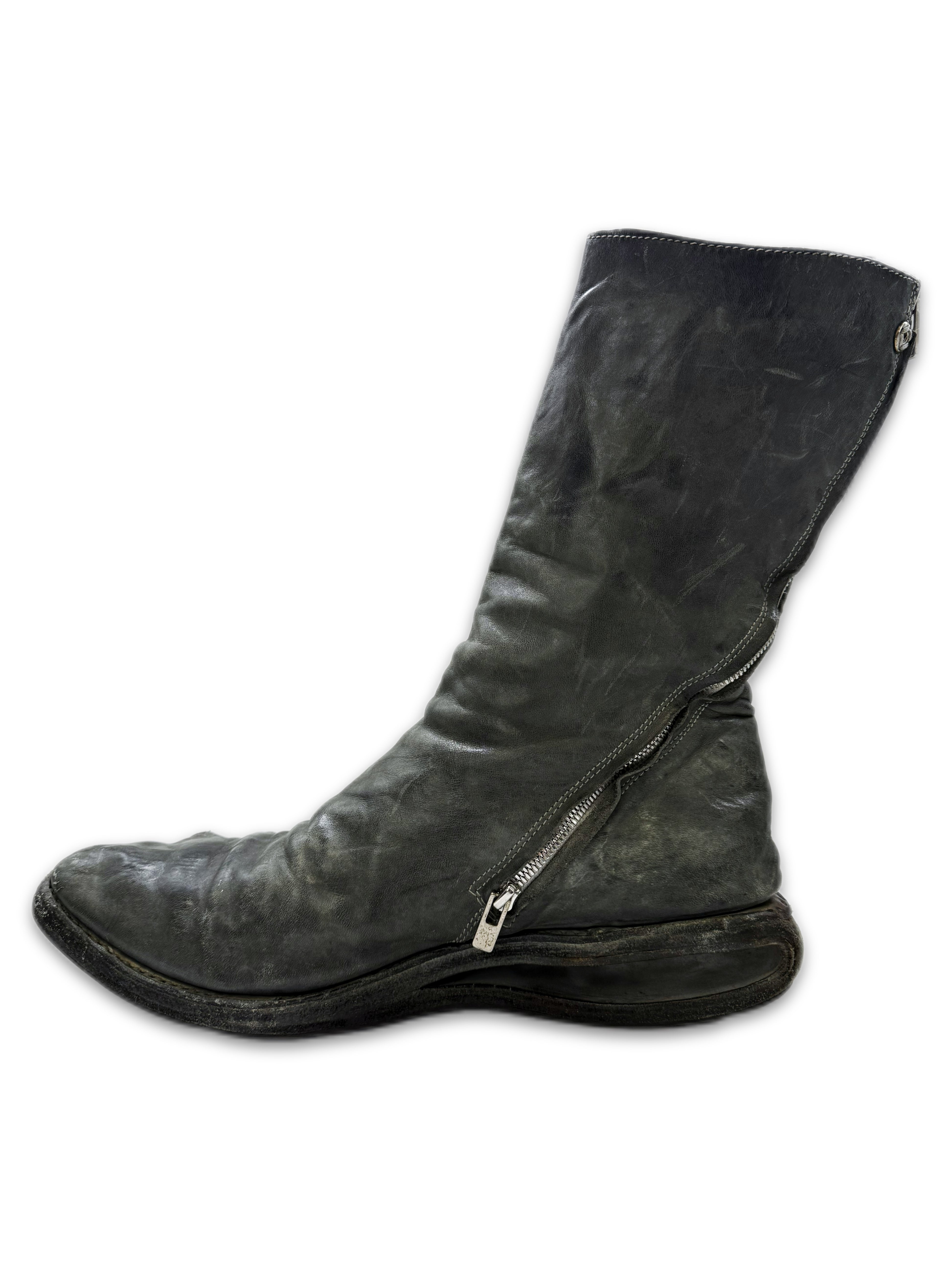 Carol Christian Poell ‘Prosthetic’ Col 19 Tornado Zip Leather Boots