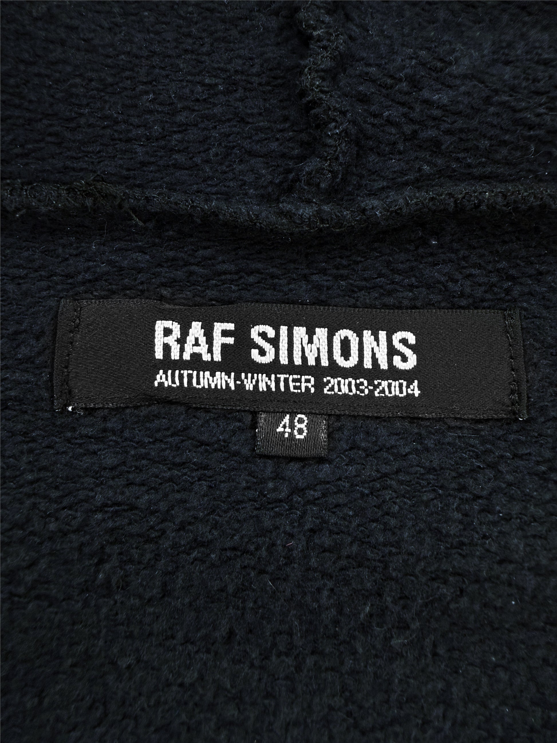 AW03 Raf Simons ‘PCL’ Closer Raglan Oversized Graphic Hoodie