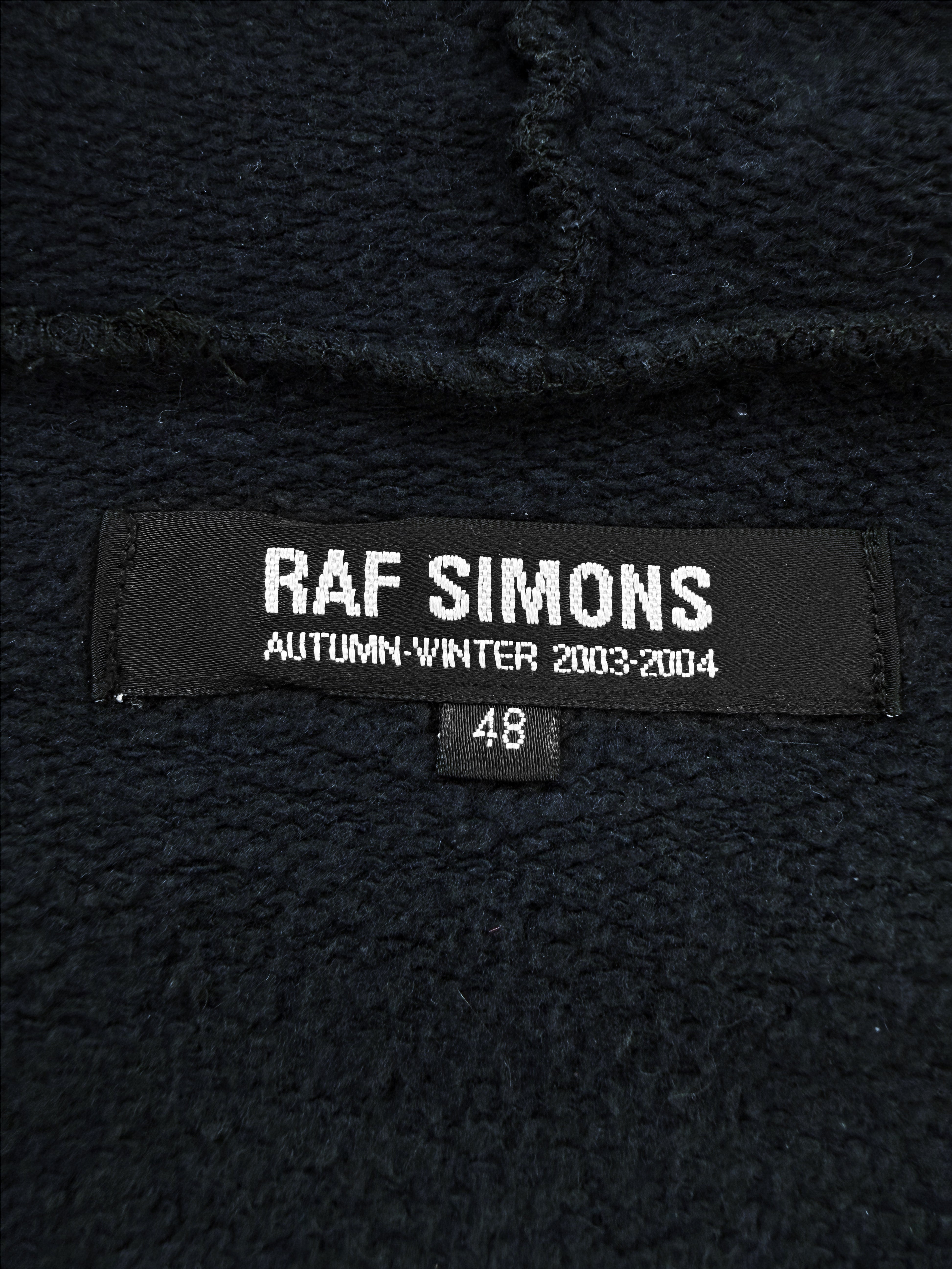 AW03 Raf Simons ‘PCL’ Closer Raglan Oversized Graphic Hoodie