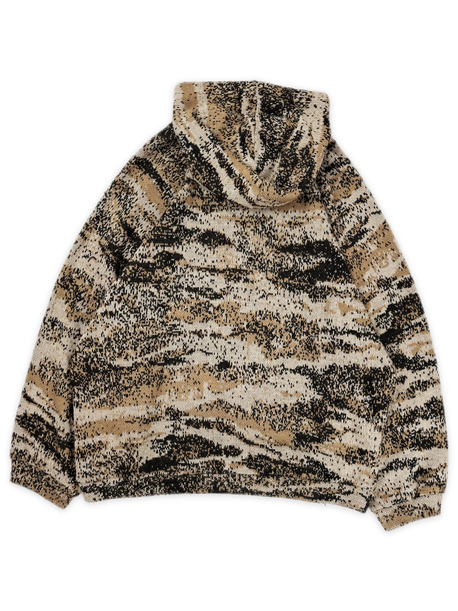 AW02 Raf Simons ‘Virginia Creeper’ Beige Digicamo Raglan OS Hoodie