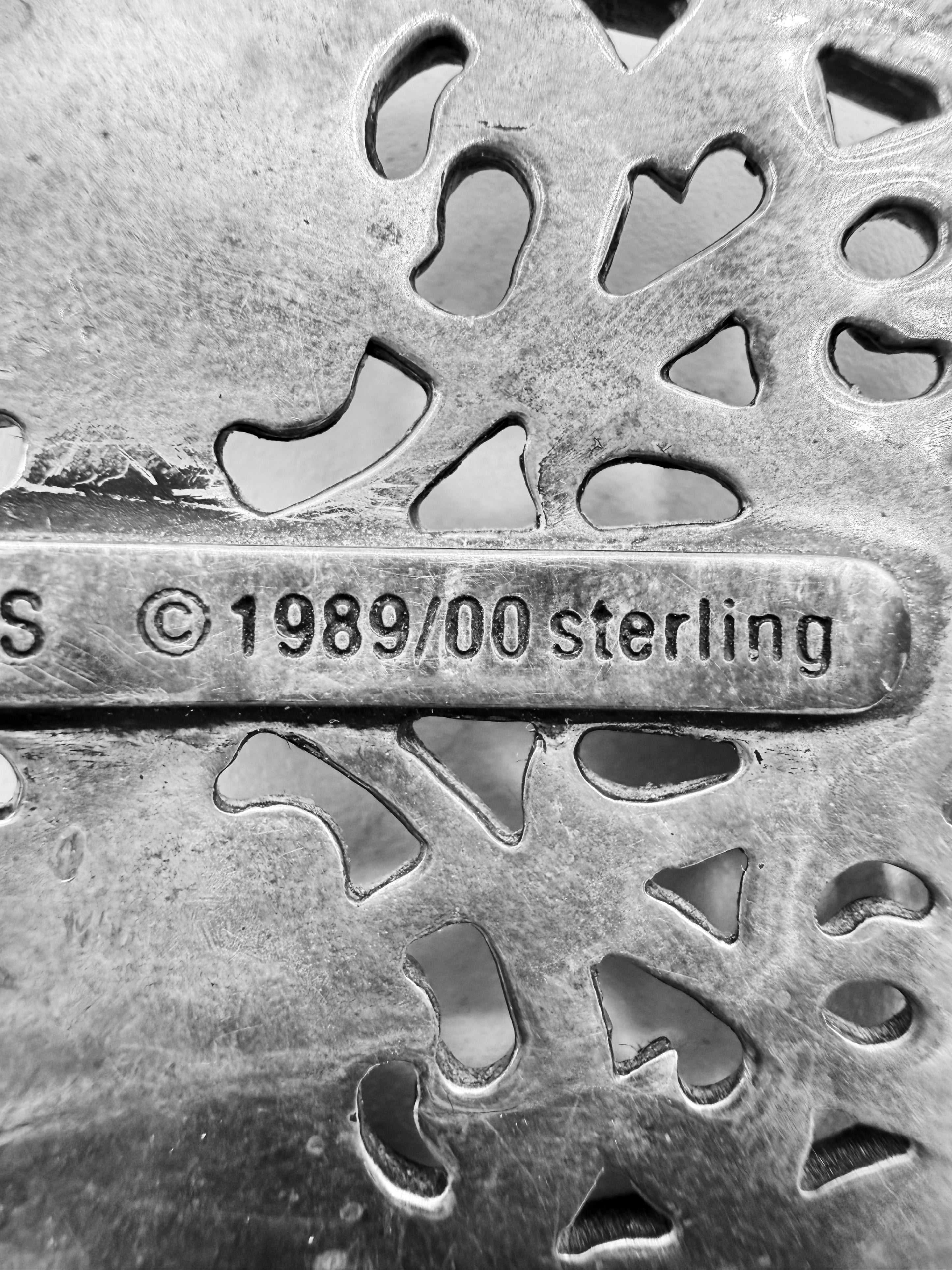 Chrome Hearts Oval 1.5 inch .925 Silver Belt Buckle