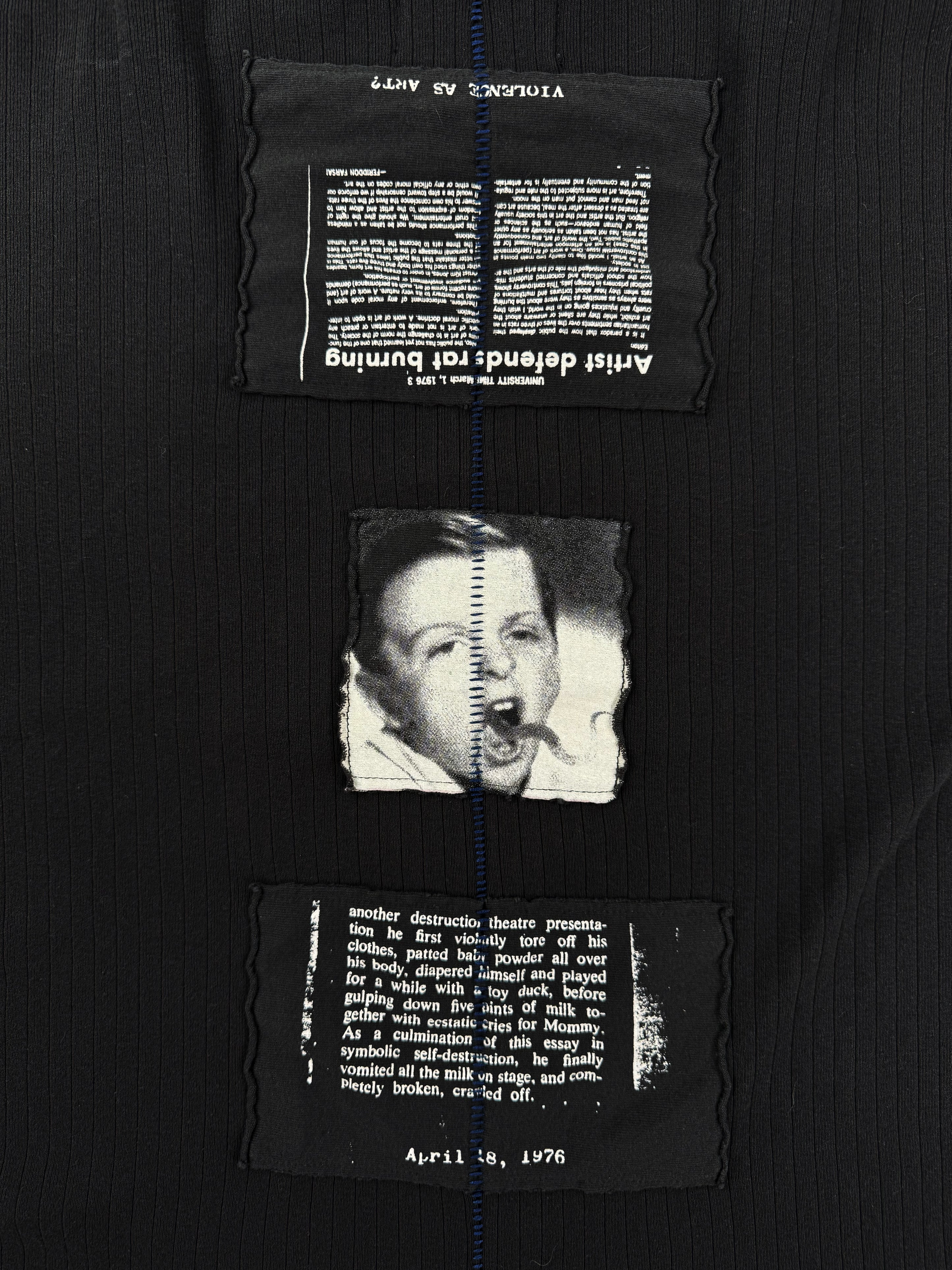 Enfants Riches Deprimes Demon Assemblage Ribbed Long Sleeve Shirt