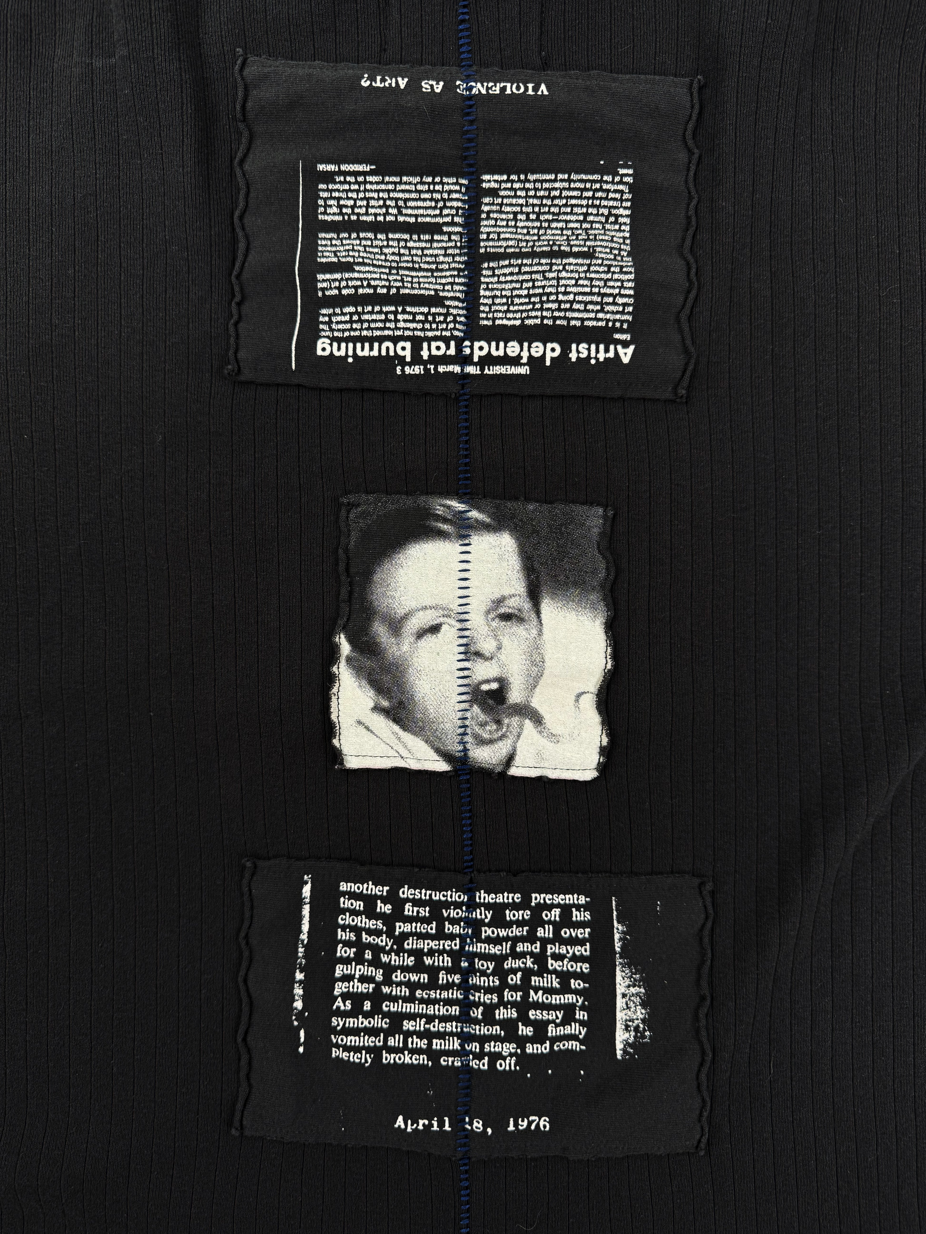 Enfants Riches Deprimes Demon Assemblage Ribbed Long Sleeve Shirt
