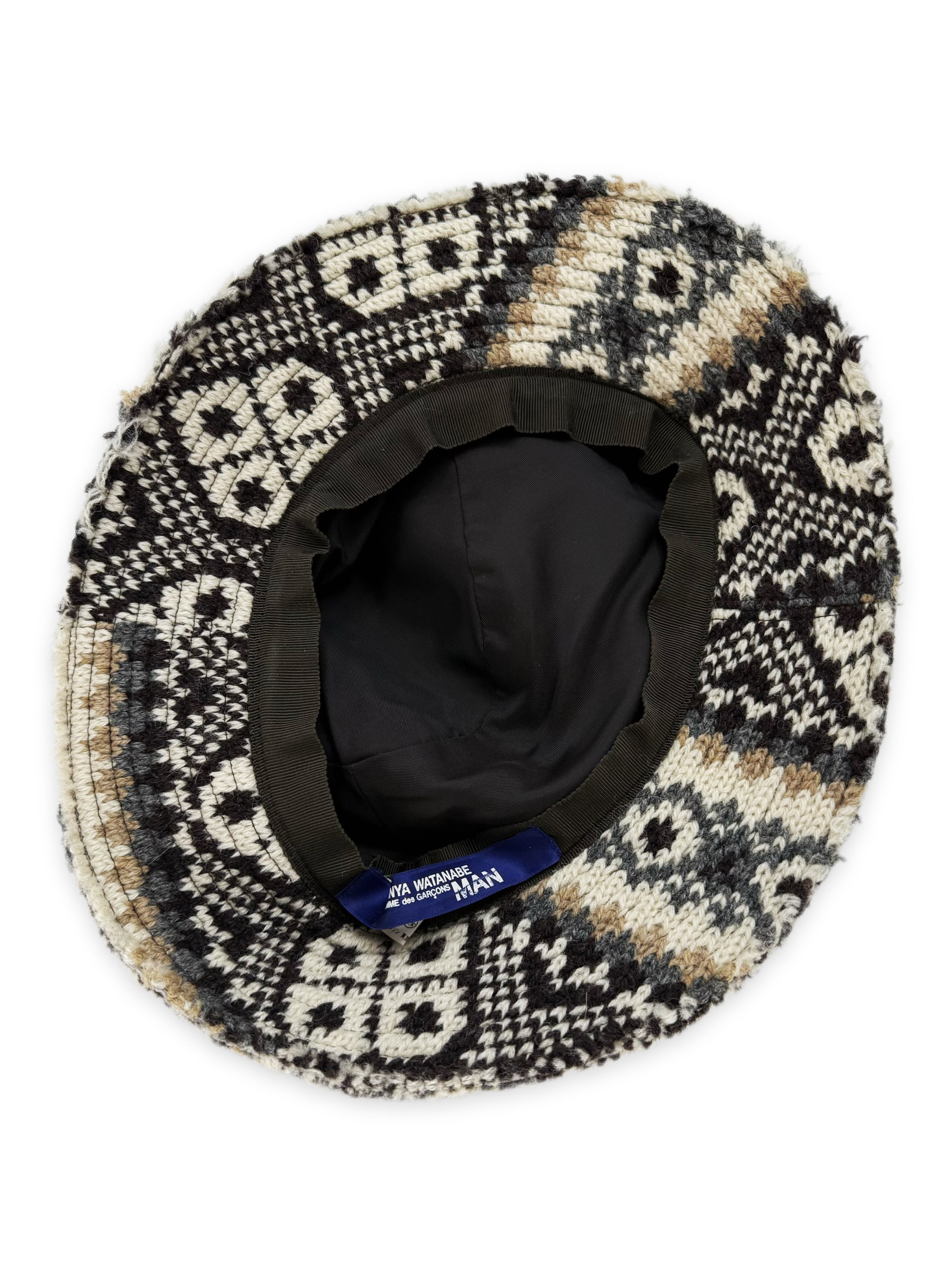 AW03 Junya Watanabe Knitted Abstract Bucket Hat
