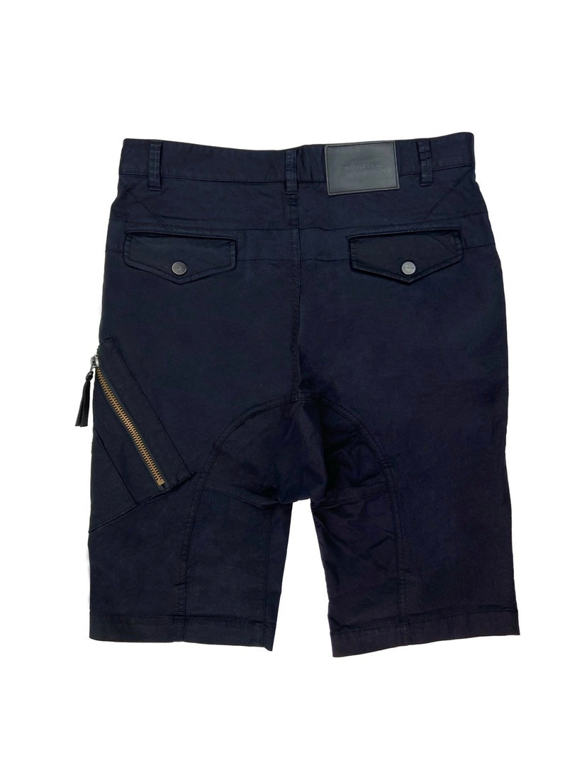 Helmut Lang Drop Crotch Aviation Navy Blue Cargo Shorts
