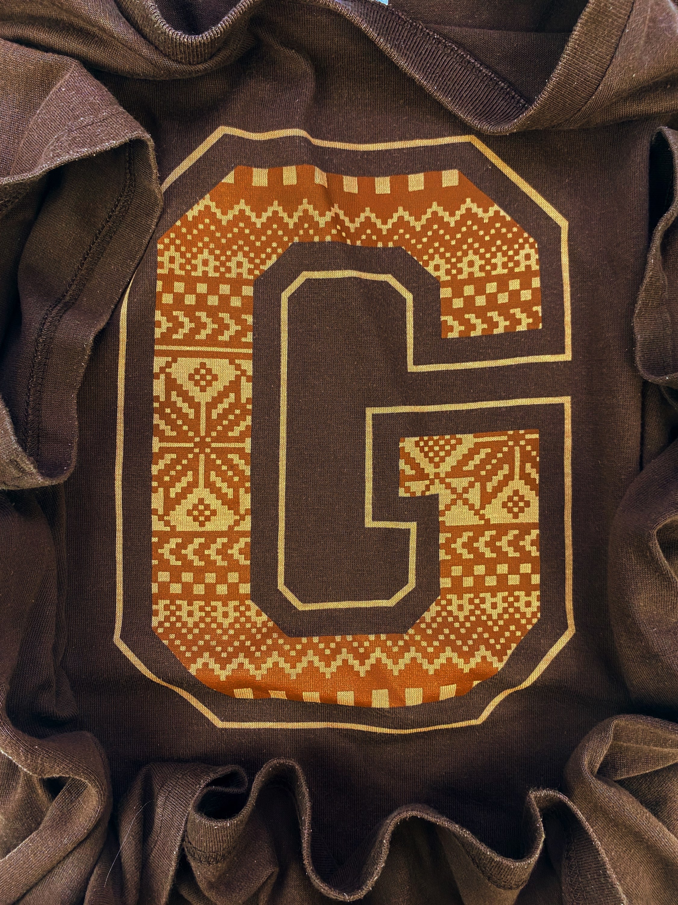 00s Number (N)ine ‘G’ Collegiate Logo Rustic T-Shirt