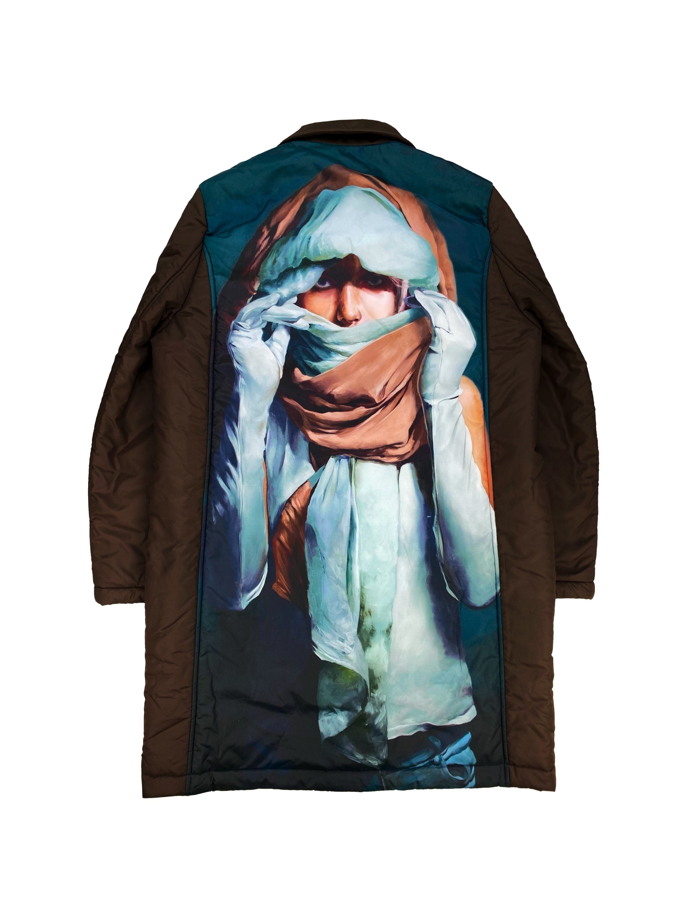 AW21 Undercover x Markus Åkesson ‘Girl with Veil’ Down Puffer Trench