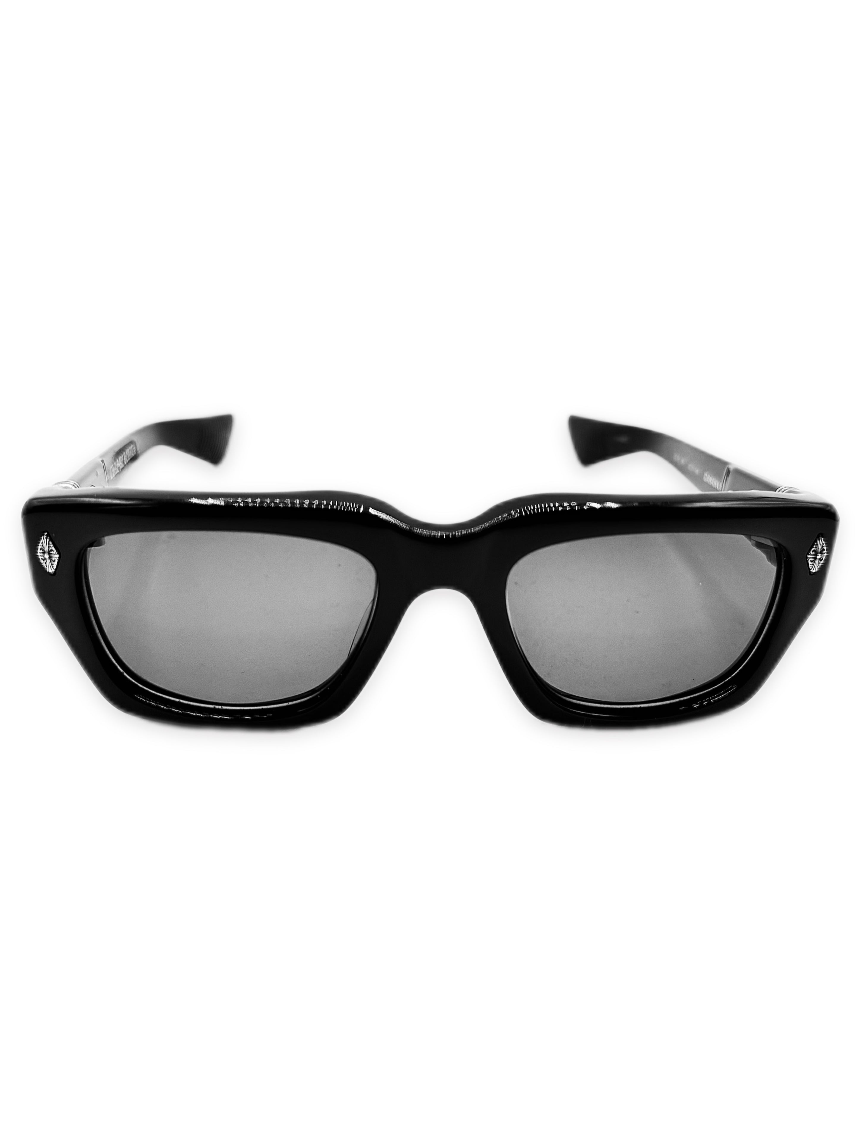 Chrome Hearts ‘Idawanna’ Black Star Rectangular Sunglasses