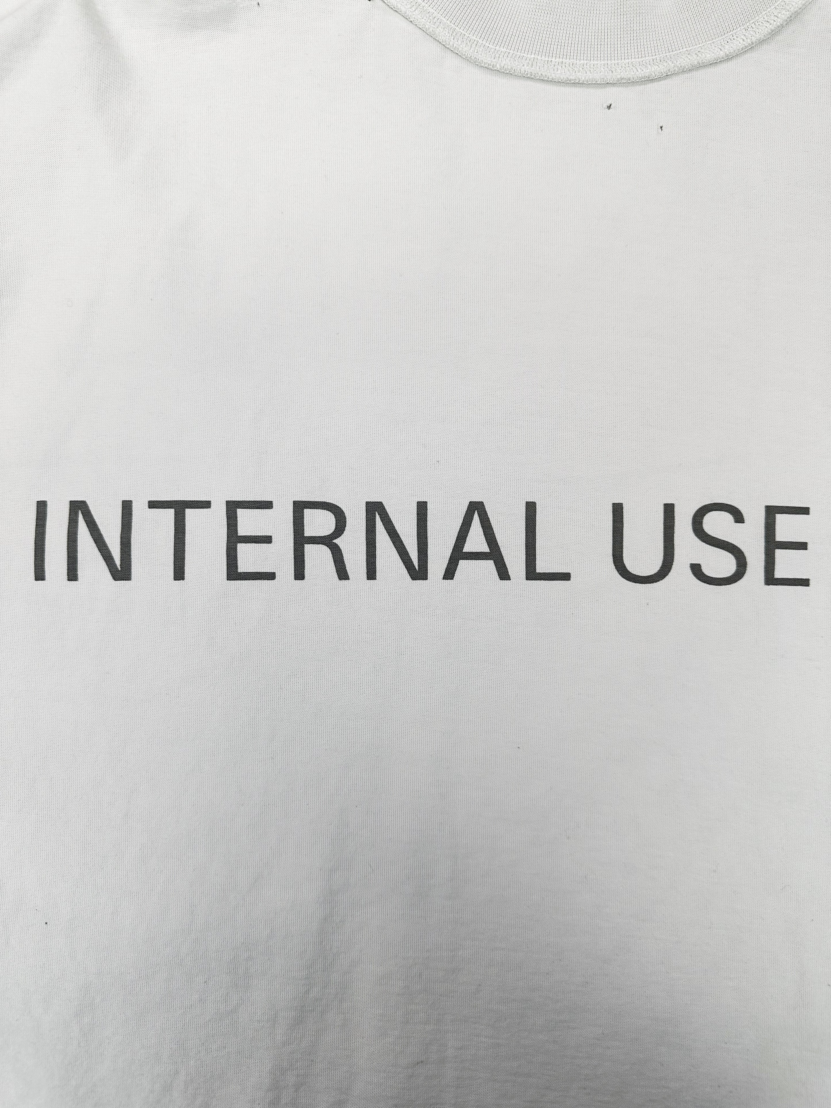 AW24 Balenciaga ‘Internal Use Only’ Inside Out Slogan T-Shirt