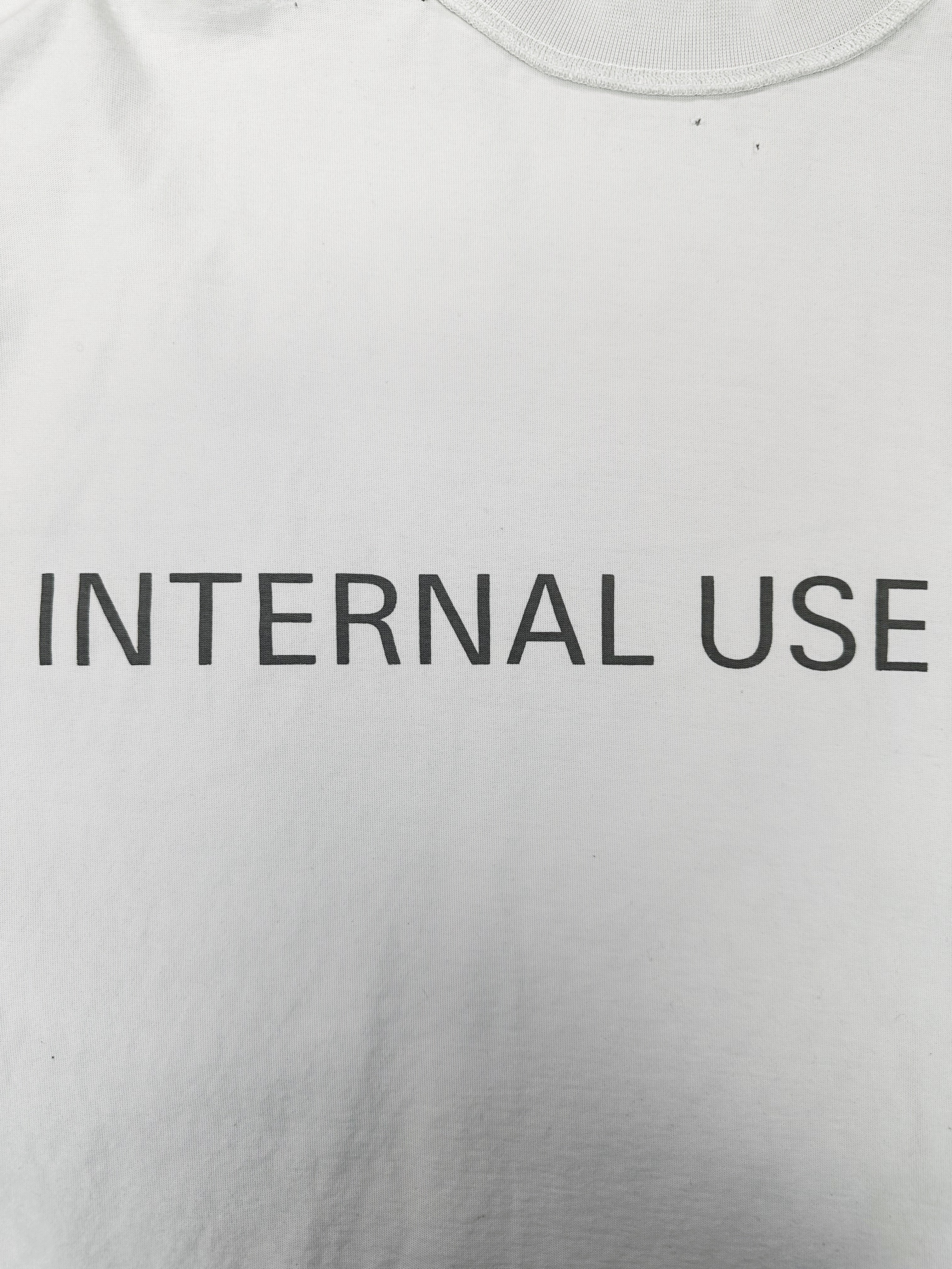 AW24 Balenciaga ‘Internal Use Only’ Inside Out Slogan T-Shirt