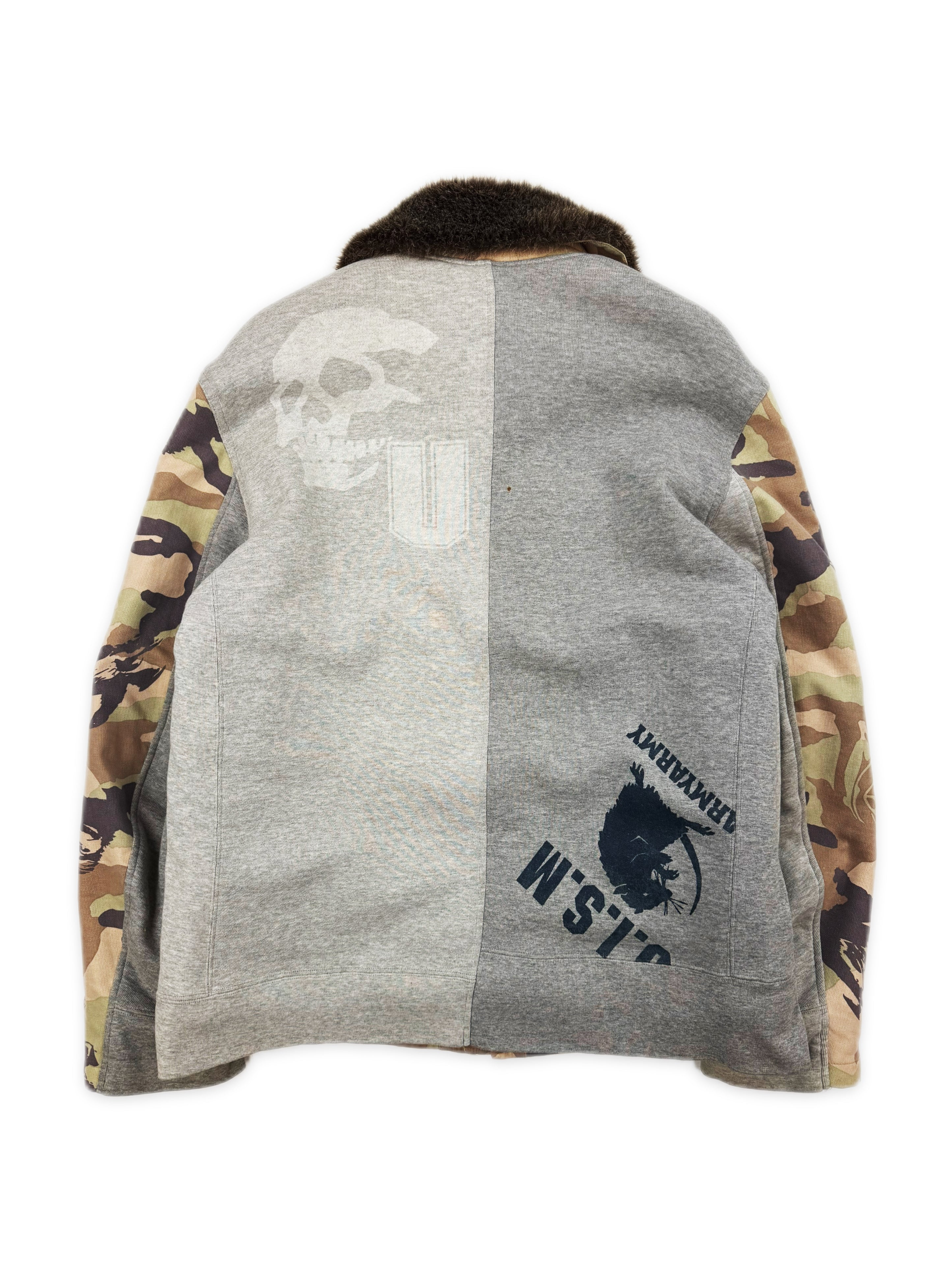 AW03 Undercover Bush / Bin Laden Hybrid Fur Lined Camo U.I.S.M Deck Jacket