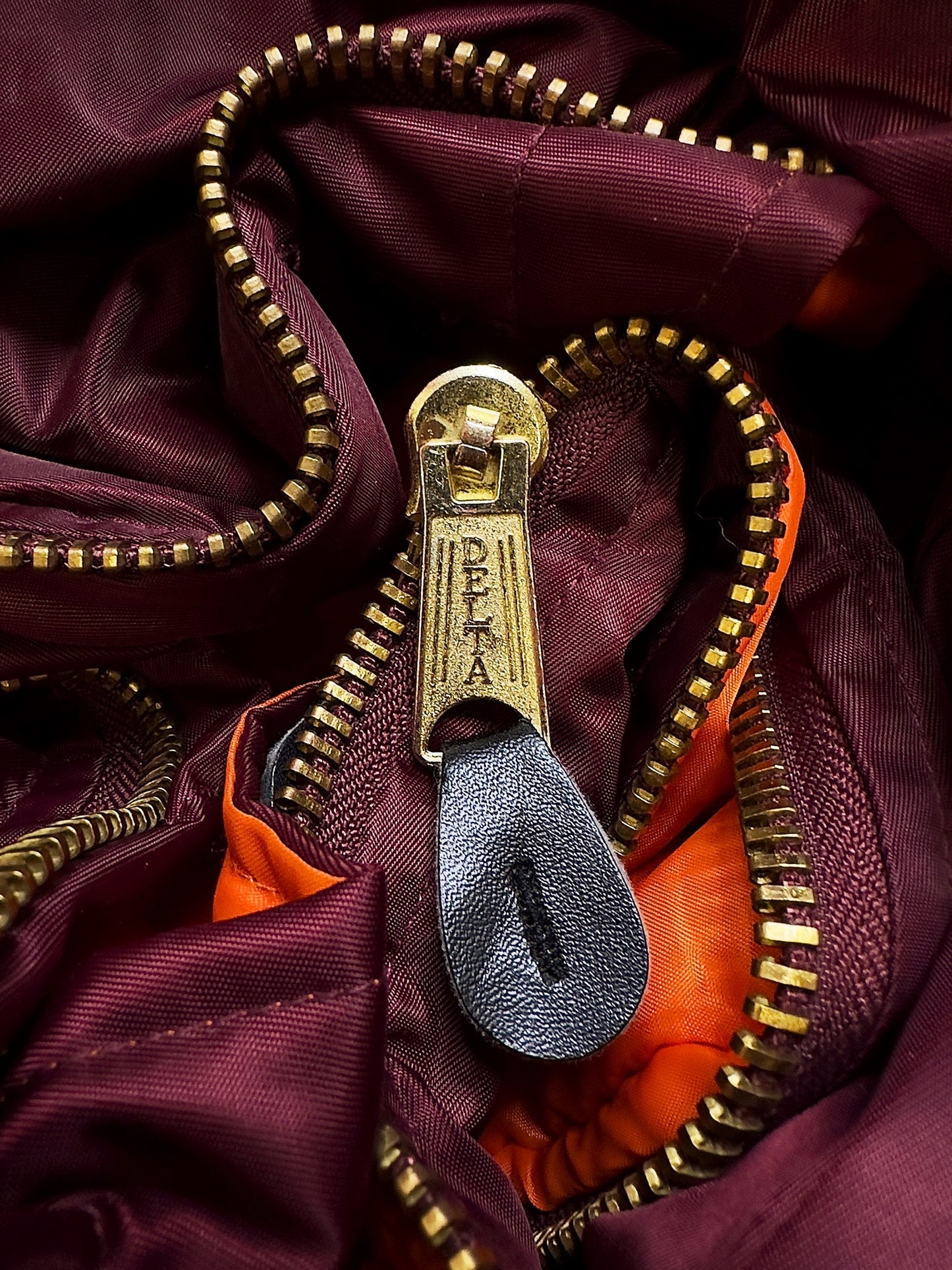 AW17 Vêtements ‘5XL’ Oversized Burgundy Nylon Bomber Jacket