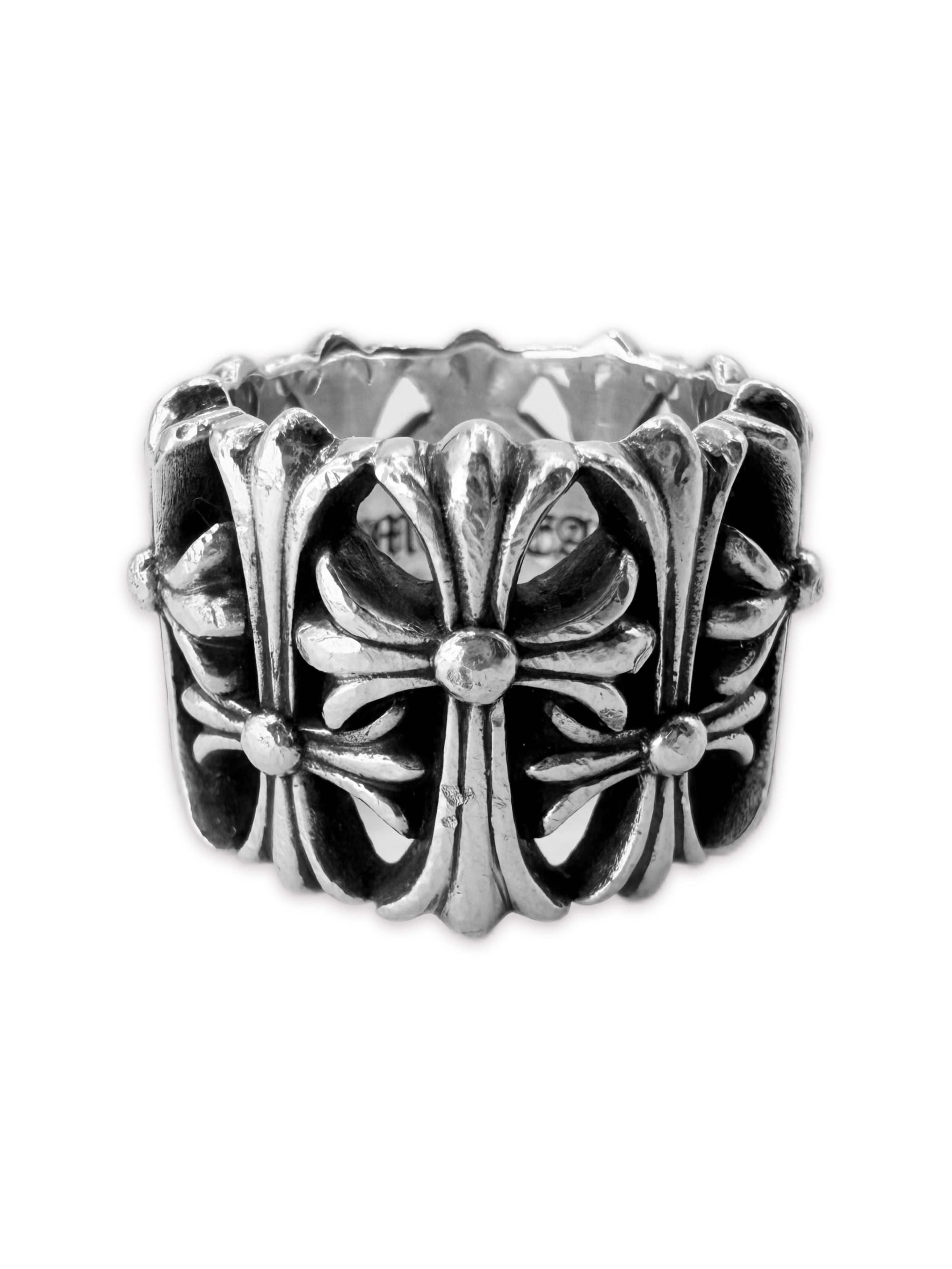 Chrome Hearts ‘Cemetery’ Cross .925 Silver Ring