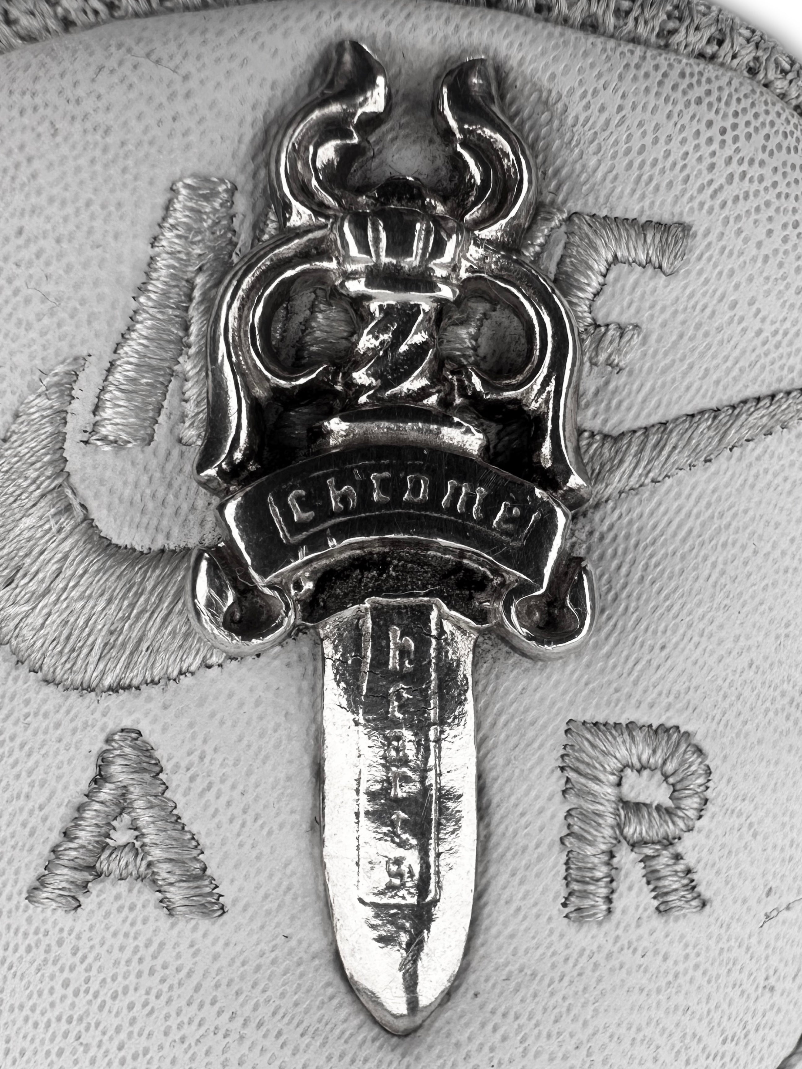 Chrome Hearts x Nike ‘Air Force 1’ .925 Silver Dagger Sneakers