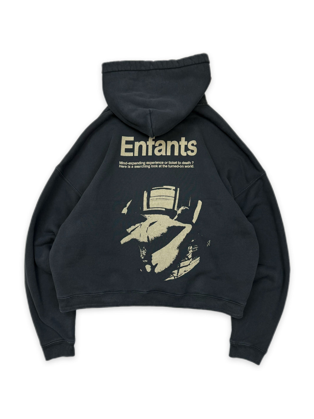 AW23 Enfants Riches Deprimes ‘Ticket to Death’ Cropped Hoodie