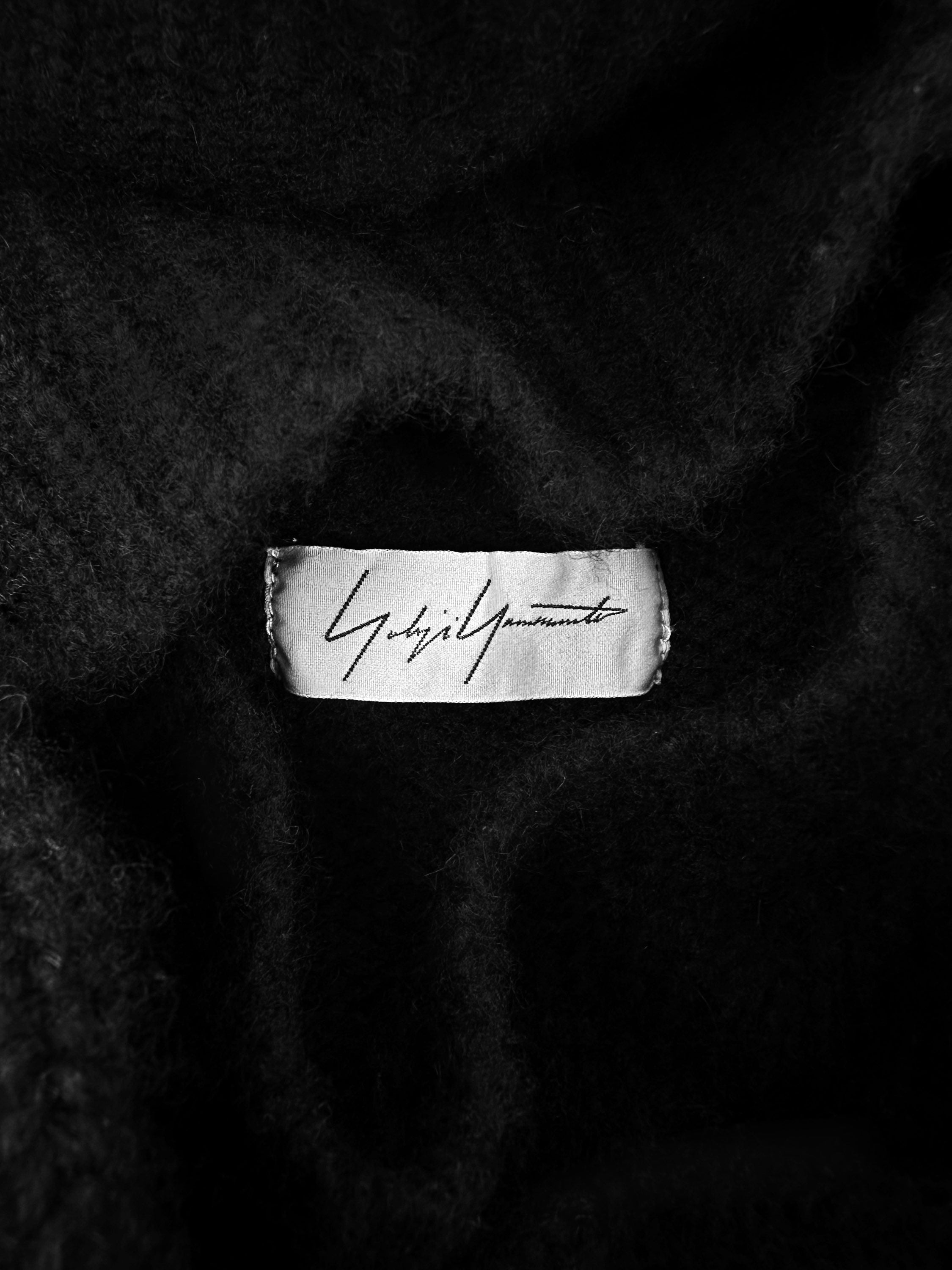 AW12 Yohji Yamamoto ‘69’ Black Wool Y.Y. Knitted Sweater