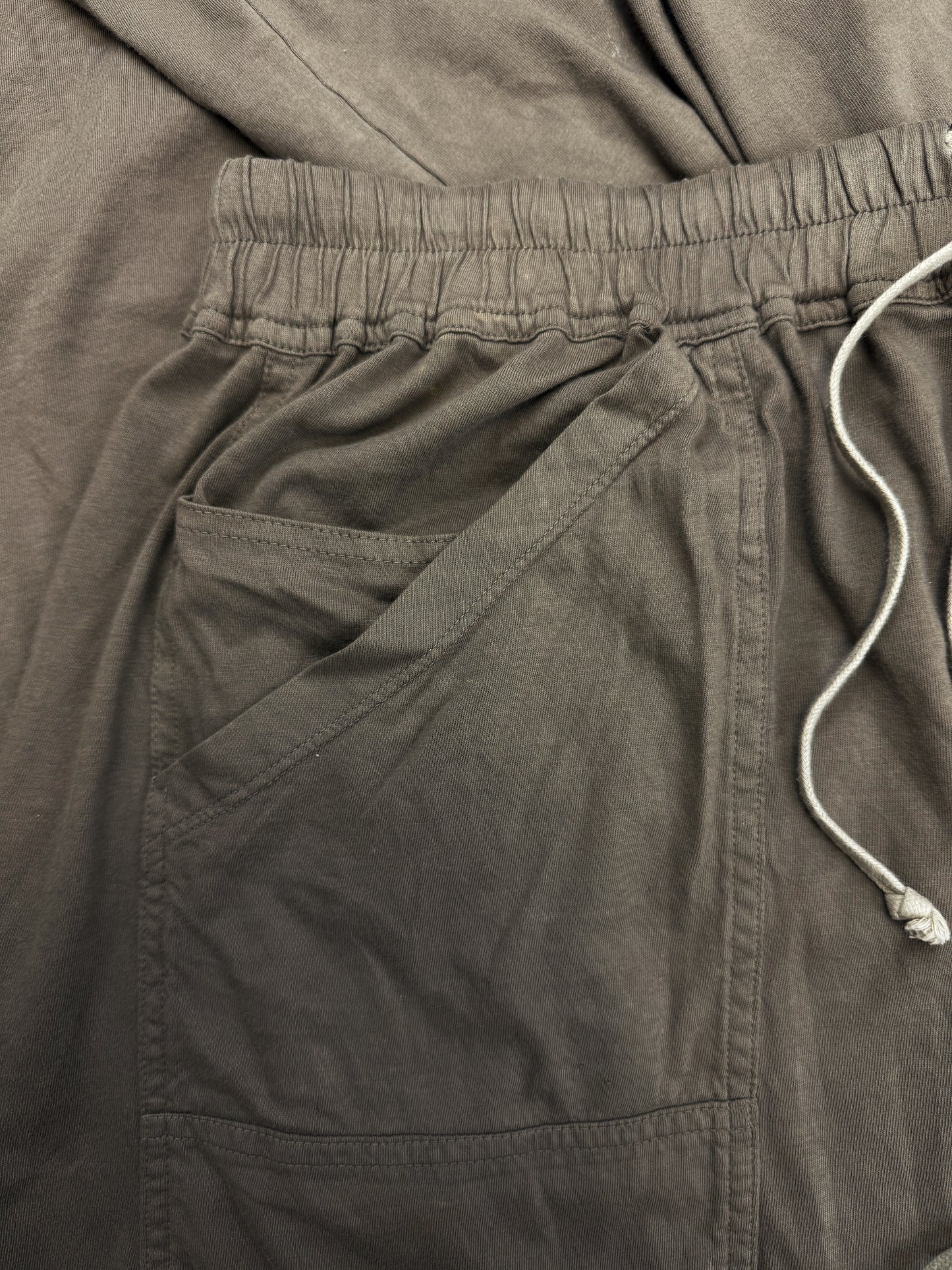 Rick Owens Beige Wide Leg Elasticated Lounge Sweat Pants