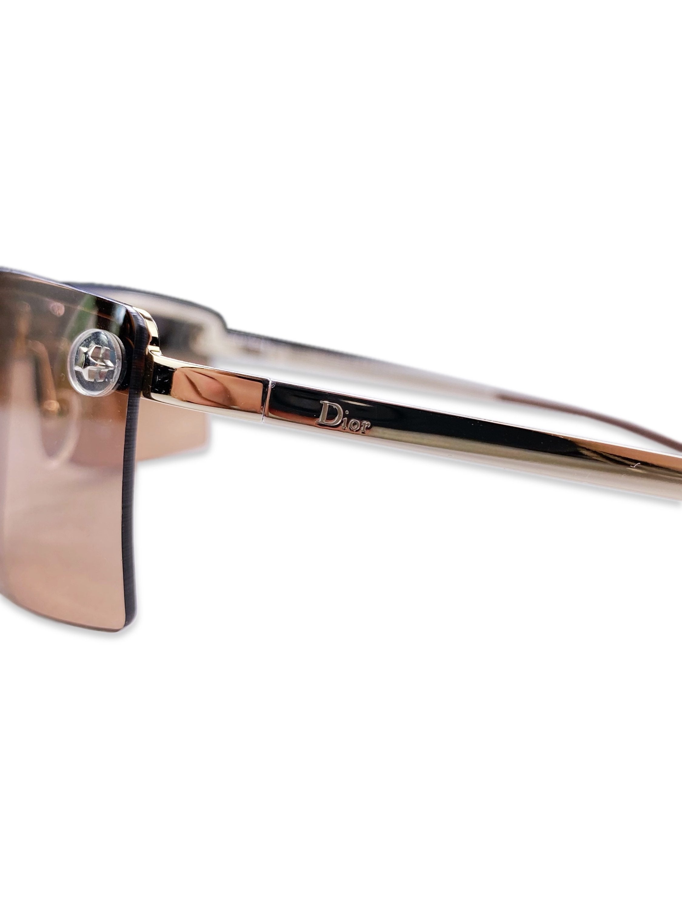 2000’s Dior Star Motif Warm Tint Metallic Sunglasses