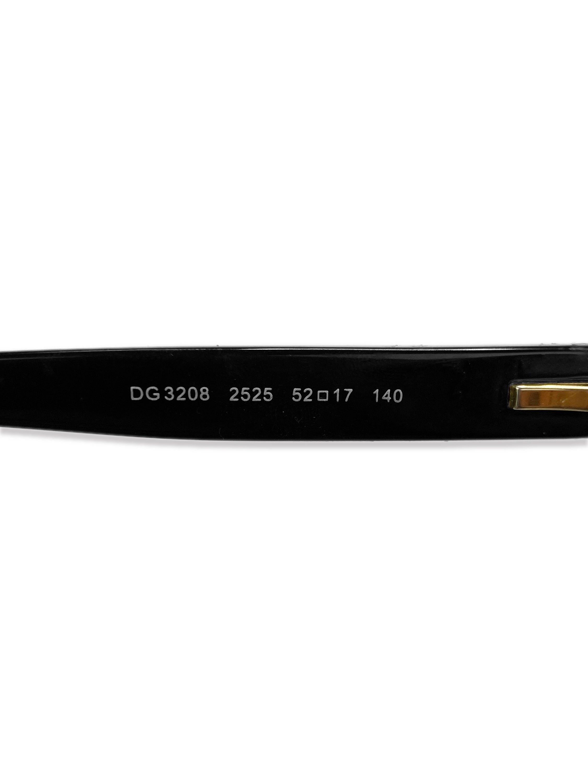 Dolce & Gabbana Ombré Black Boxy Frame Glasses