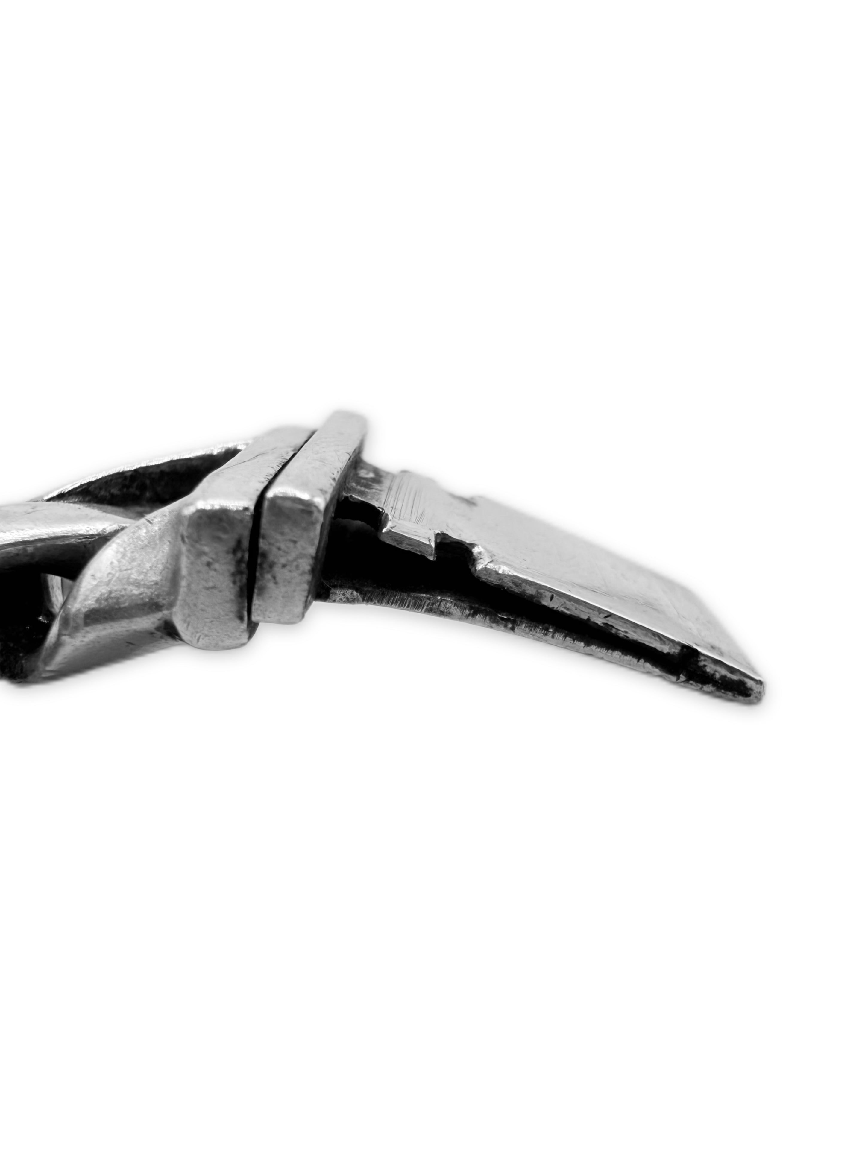 Chrome Hearts ‘Crying Heart’ Cuban Link .925 Silver Braceleto