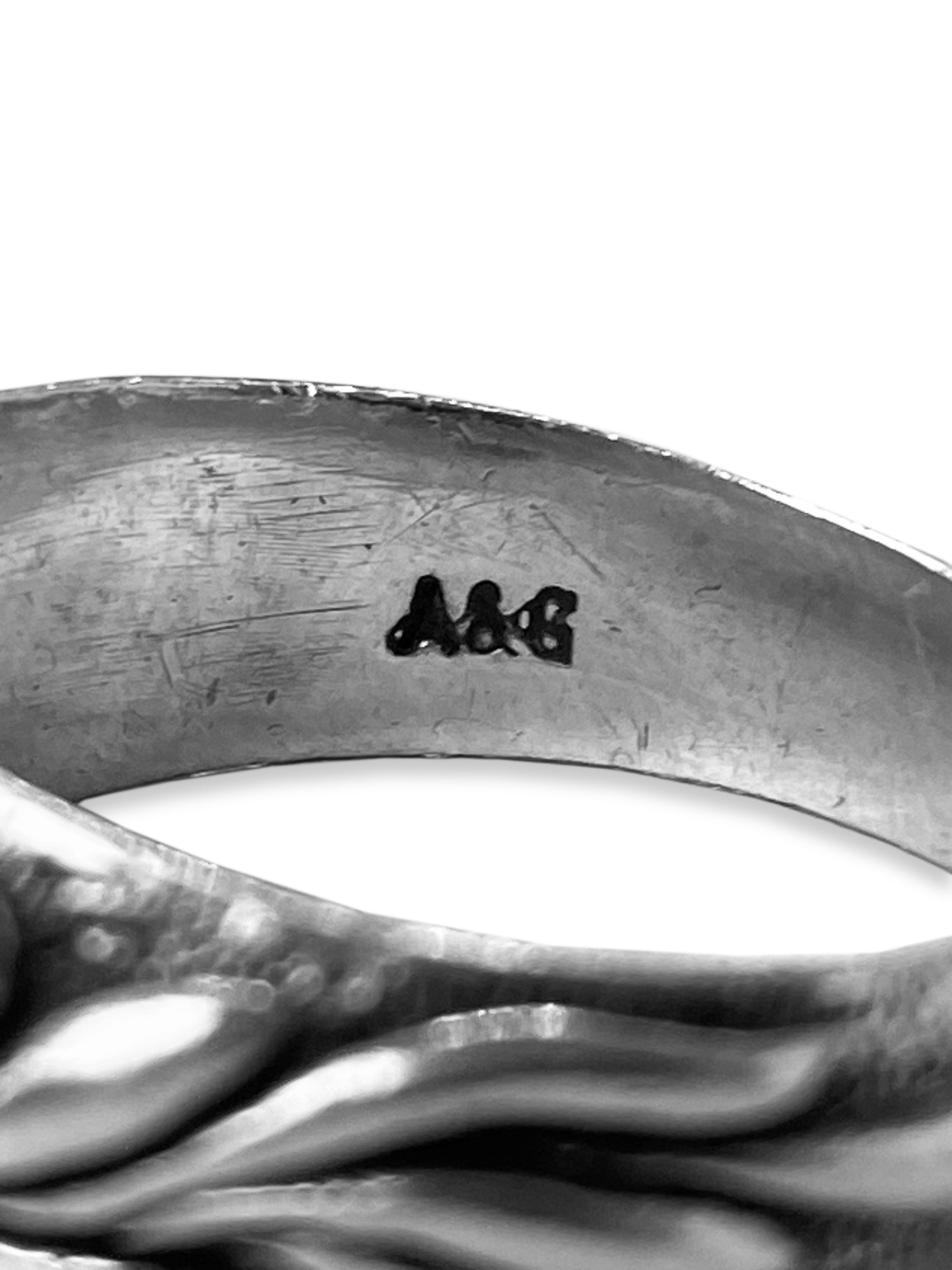 00s A&G Rock ‘n Roll Couture .925 Silver Fleur Ring