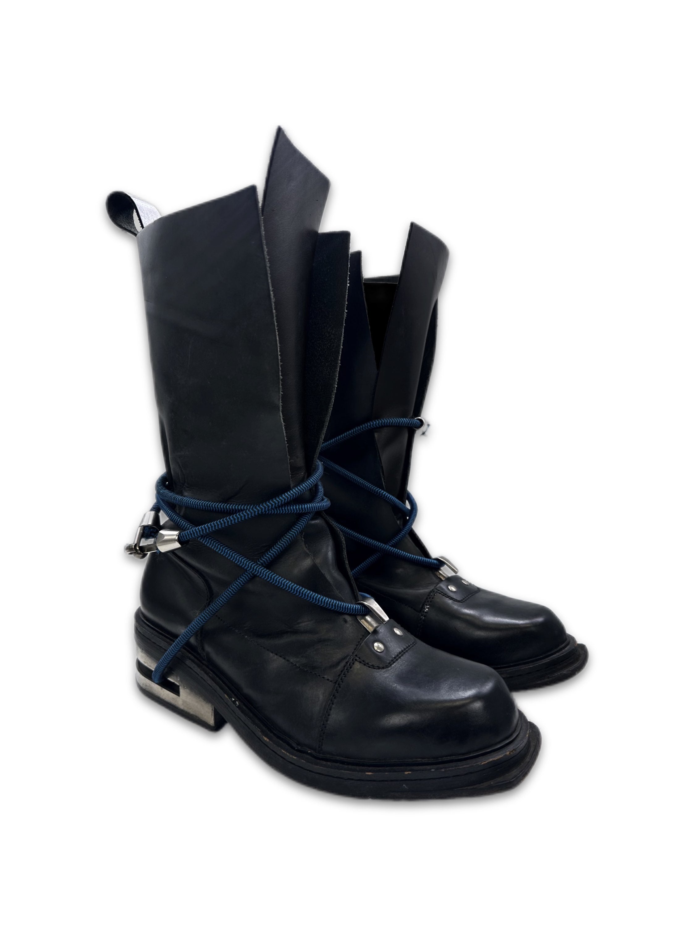 AW96 Dirk Bikkembergs ‘Bungee Cord’ Leather Mountaineering Boots