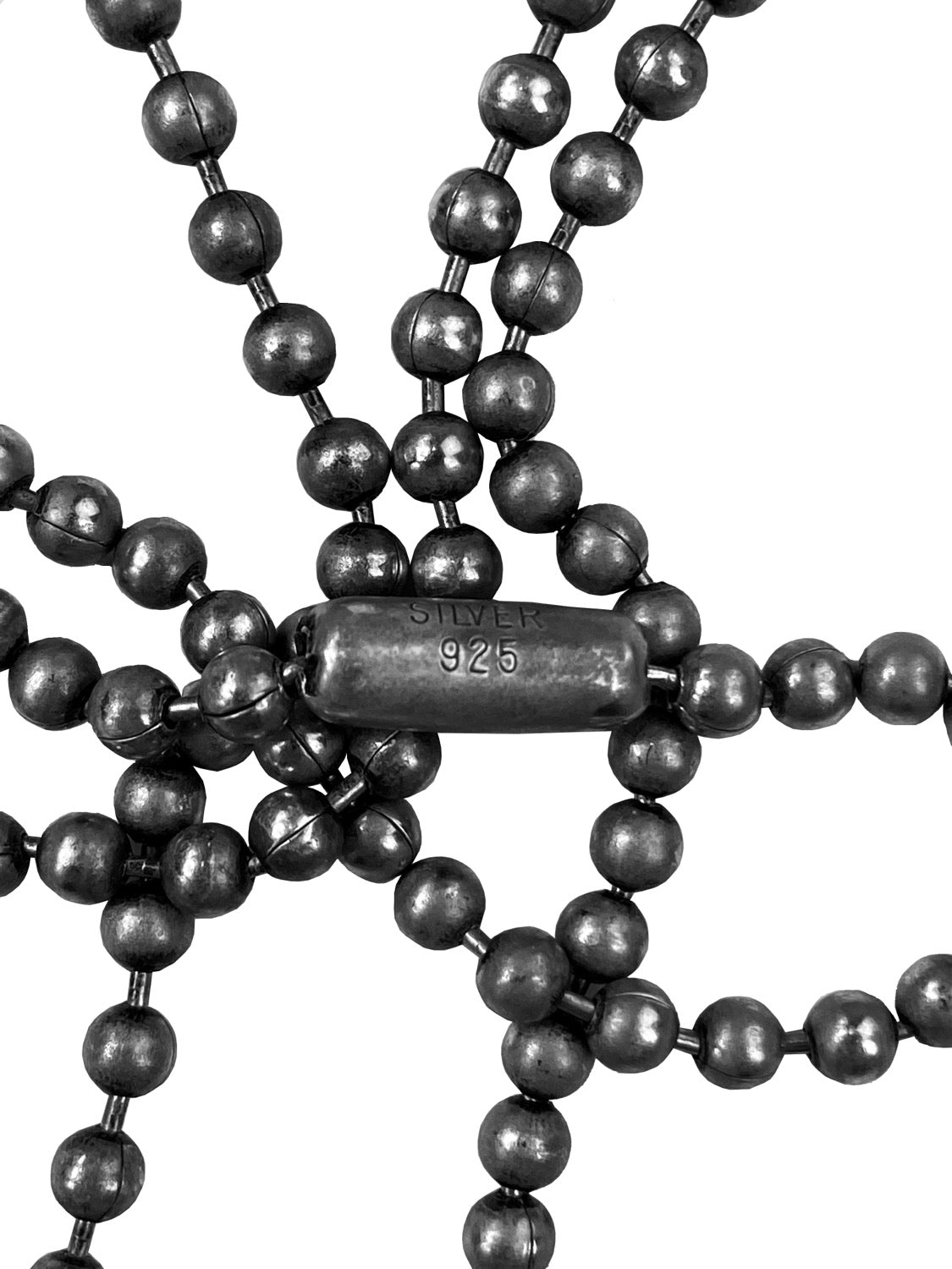 SS06 Number (N)ine x Jam Home Made .925 Silver Skull Chain
