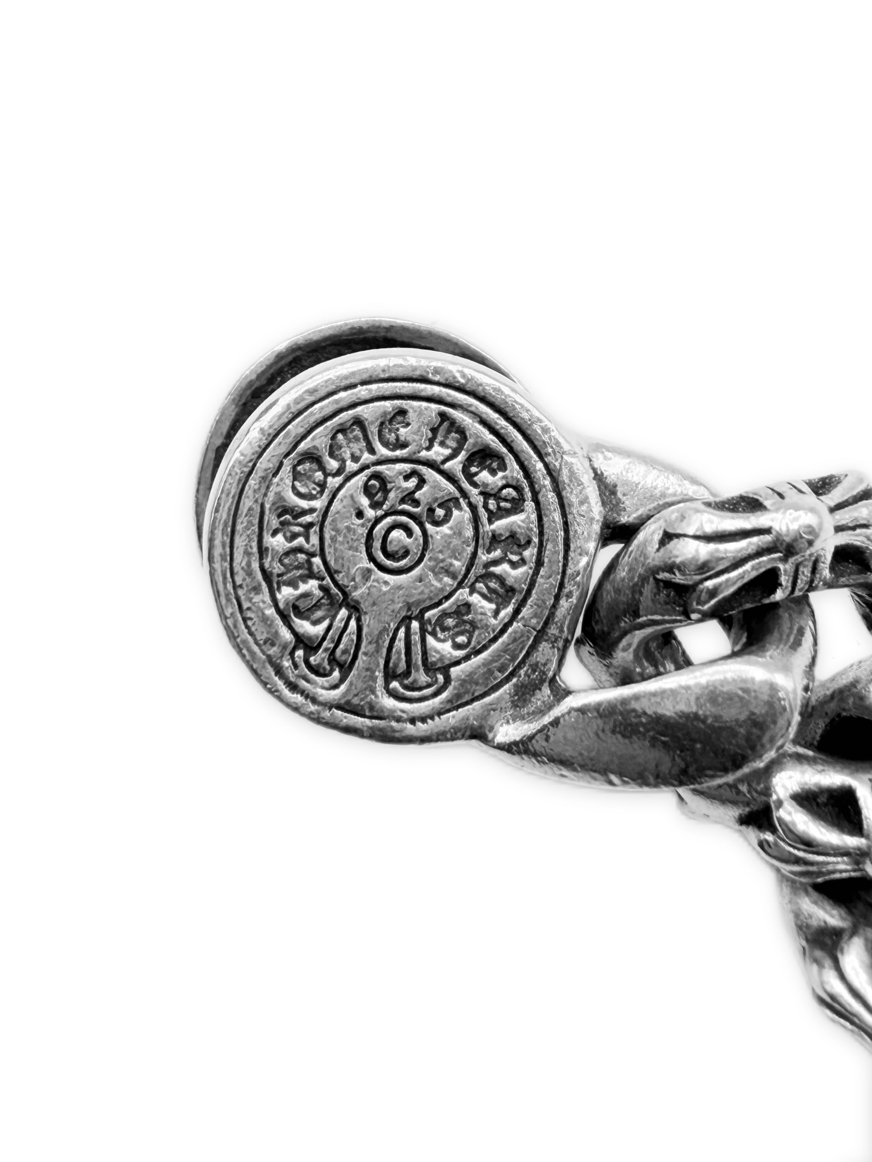Chrome Hearts Fancy Cuban Link Lobster Clasp Bracelet