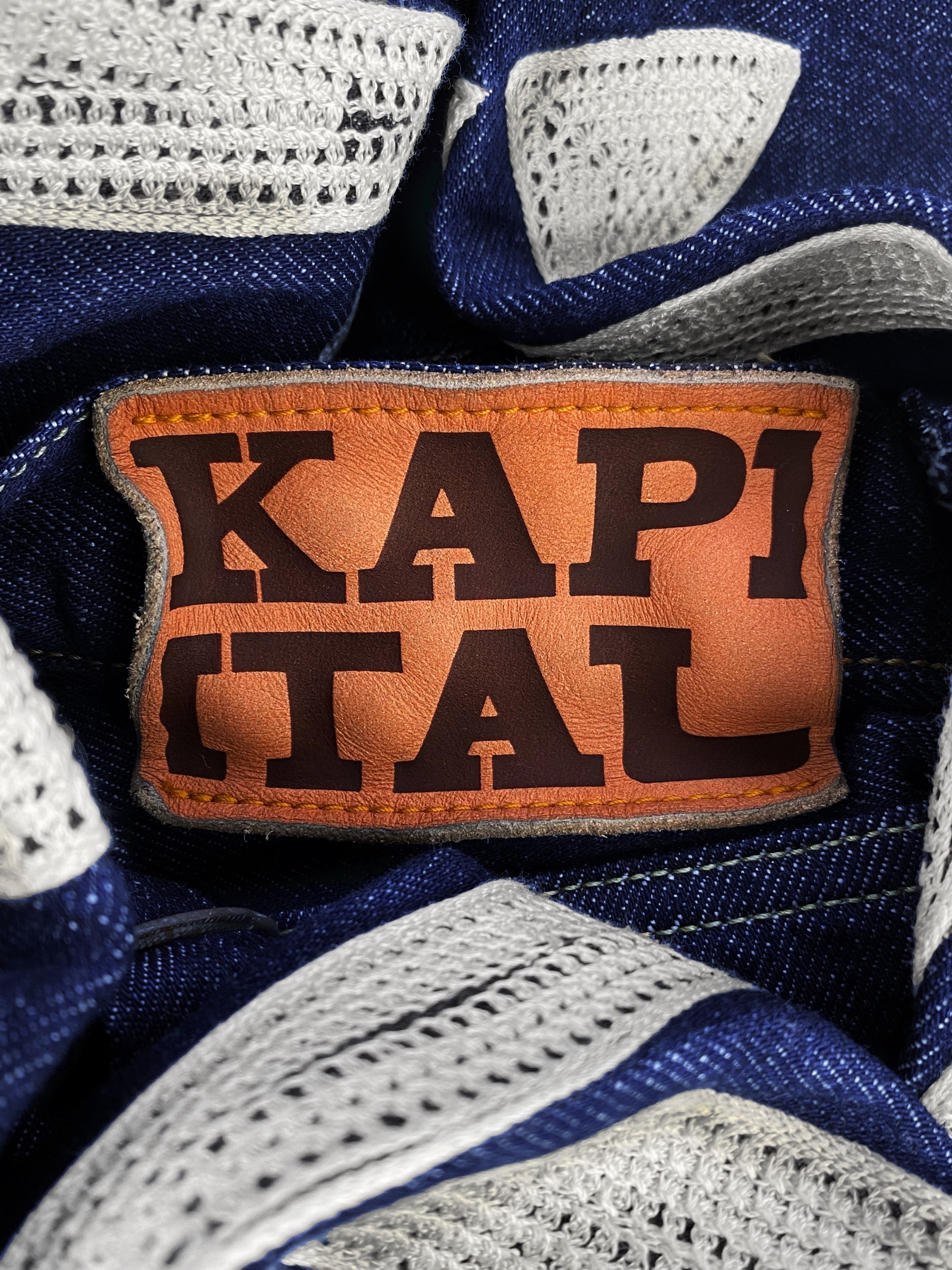SS23 Kapital ‘Bone’ 12.5oz Embroidered Indigo Wash Denim
